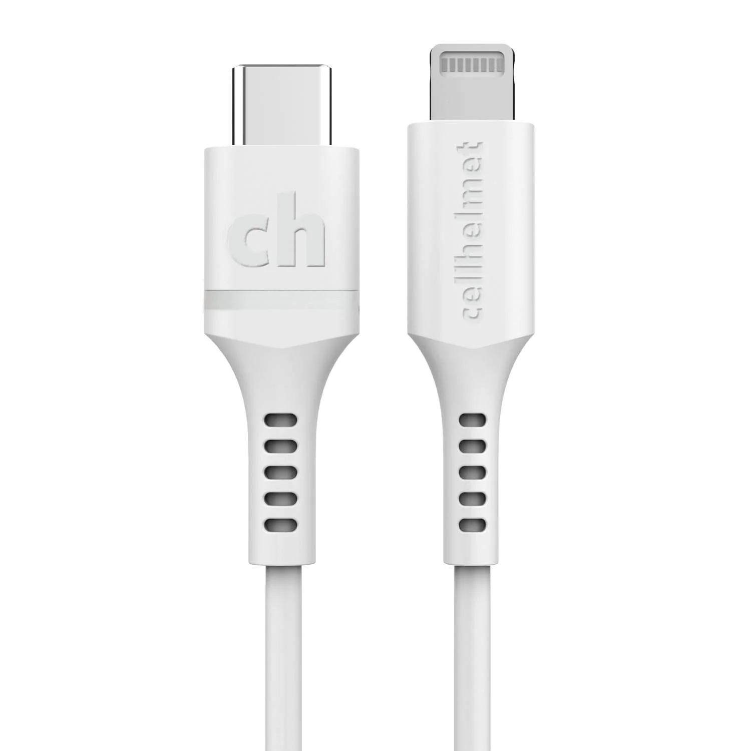 Cellhelmet 20-Watt Single-USB Power Delivery Car Charger with USB-C to Lightning Round Cable, 3 Feet - Image 2