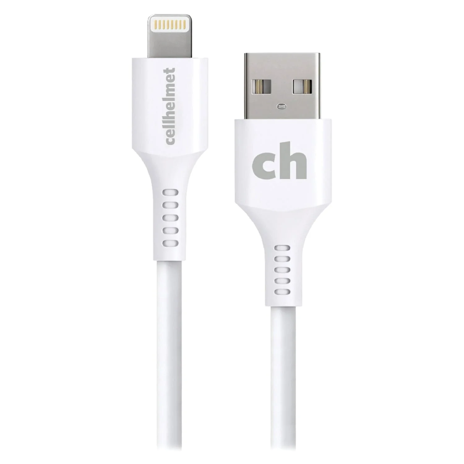 Cellhelmet Charge and Sync USB-A to Lightning Round Cable, 6 Ft. - Image 2