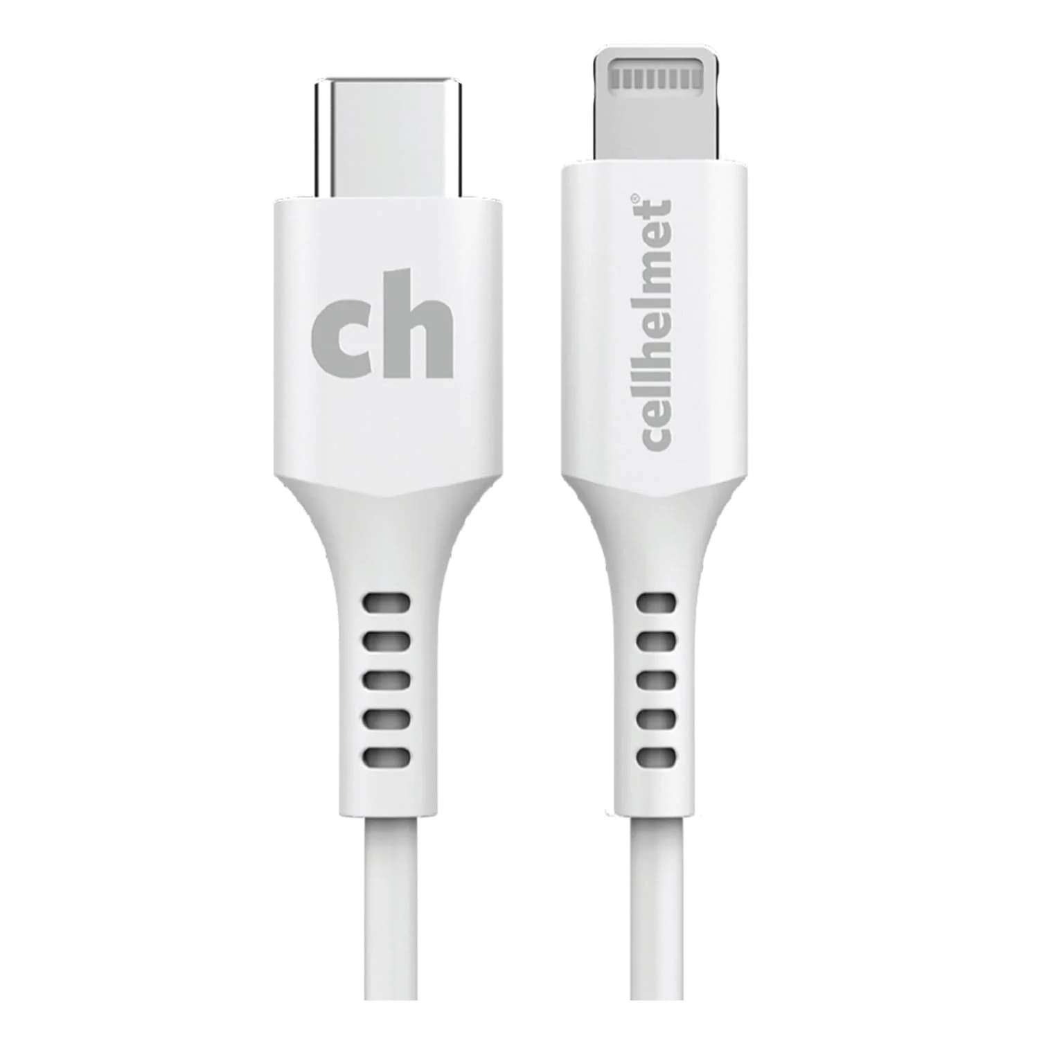 Cellhelmet Charge and Sync USB-C to Lightning Round Cable, 3 Ft. - Image 2