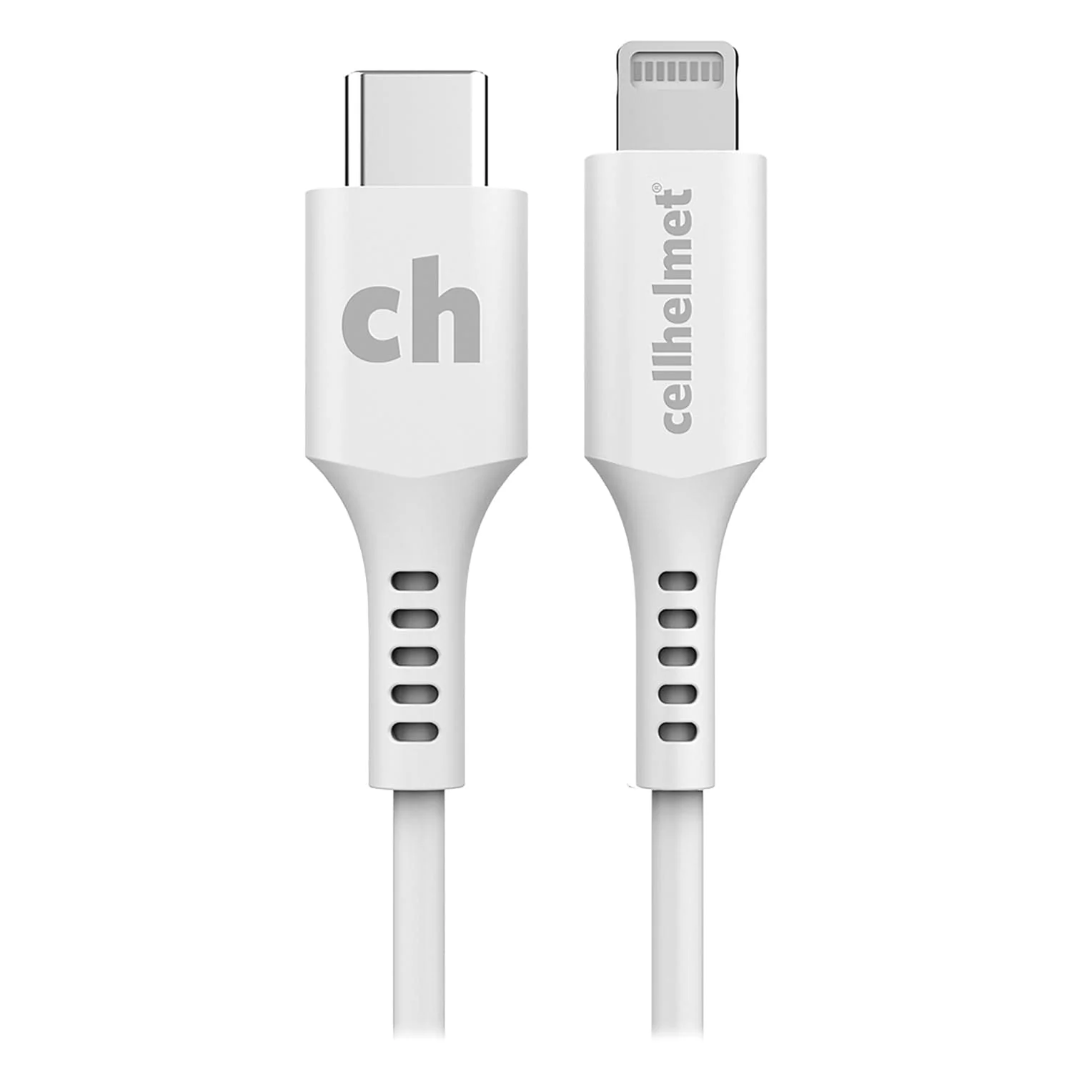 Cellhelmet Charge and Sync USB-C to Lightning Round Cable, 6 Ft. - Image 2
