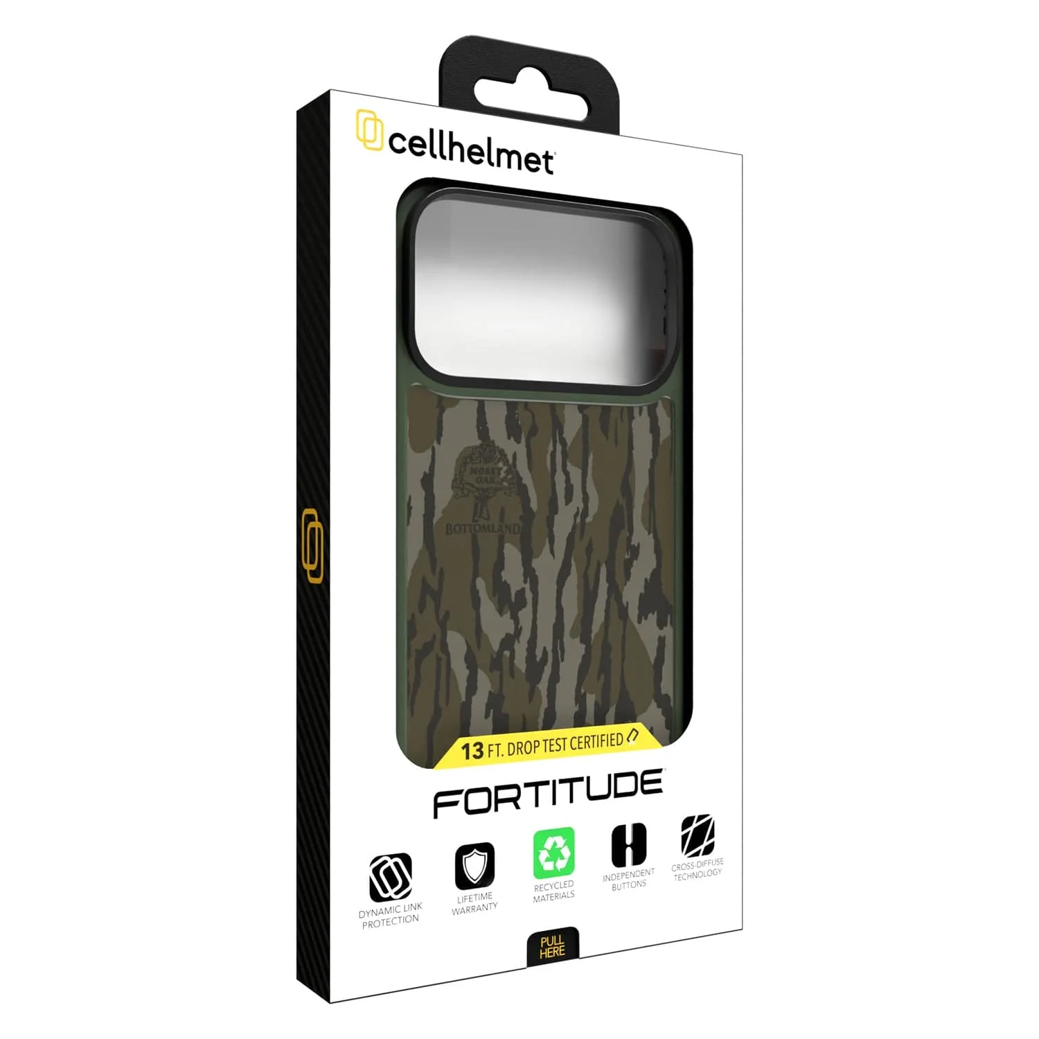 Cellhelmet Fortitude Series MagSafe-Compatible Case, iPhone 17 Pro Max, Mossy Oak Bottomland - Image 2