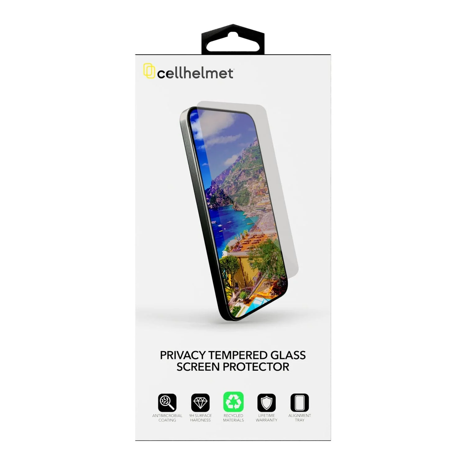 Cellhelmet Privacy Tempered Glass with Alignment Tray, iPhone 17 Pro - Image 2