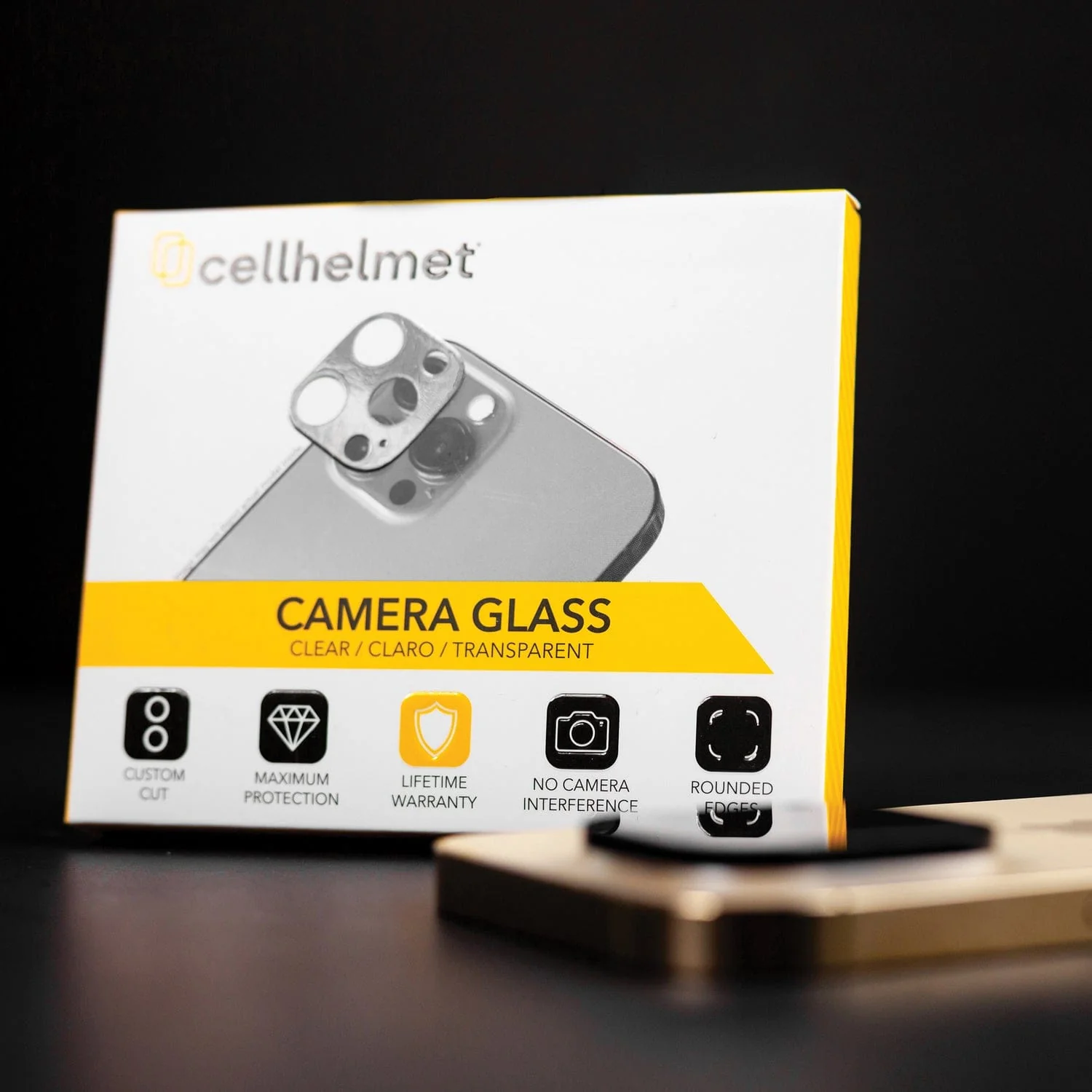 Cellhelmet Tempered Camera Glass, 1 Piece, iPhone 15 Pro/Pro Max - Image 5
