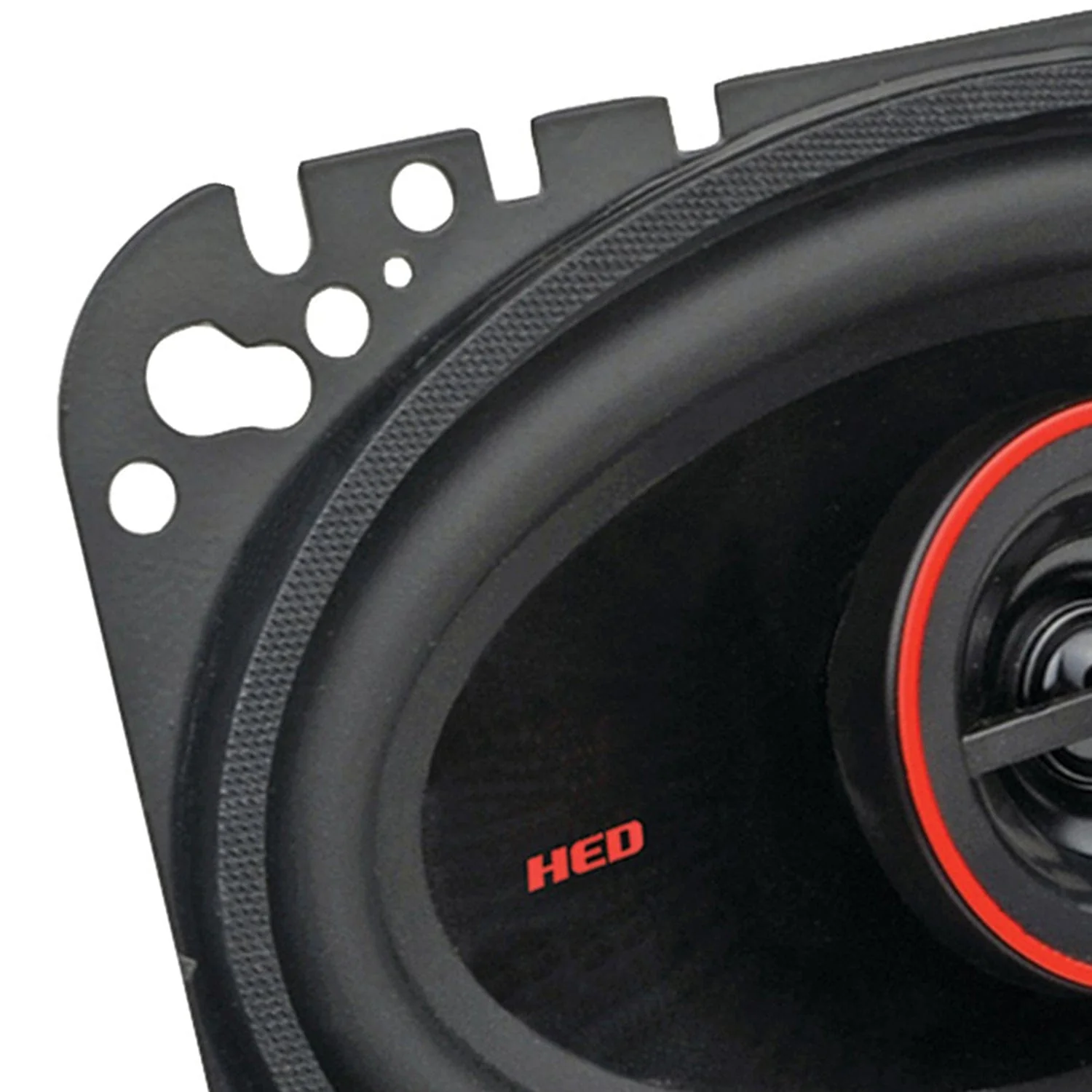 Cerwin-Vega Mobile HED Series 4-In. x 6-In. 275-Watt-Max 2-Way Coaxial Speakers, Black and Red, 2 Pack - Image 4