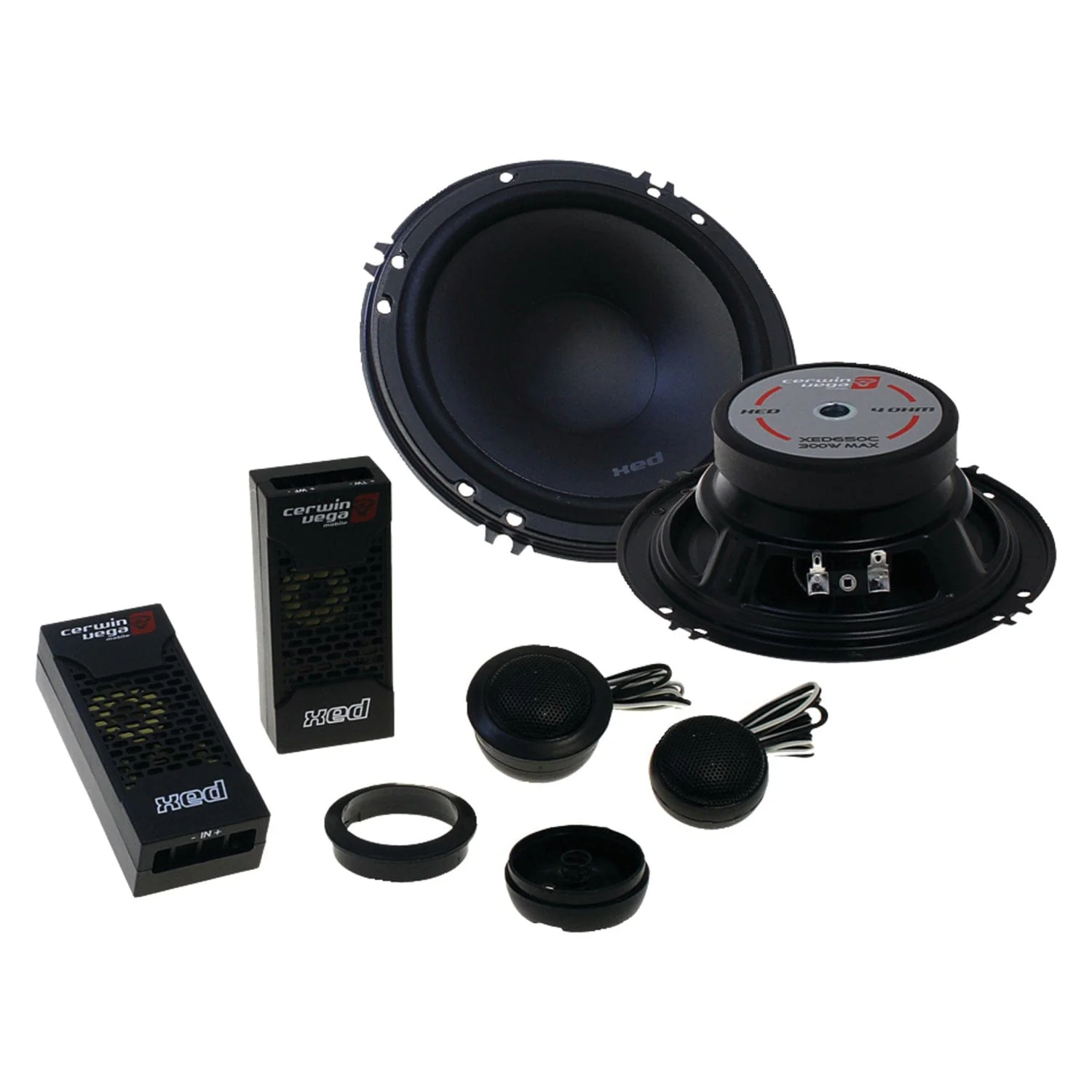 Cerwin-Vega Mobile XED Series 6.5-In., 300-Watt 2-Way Component Speaker System Black - Image 4