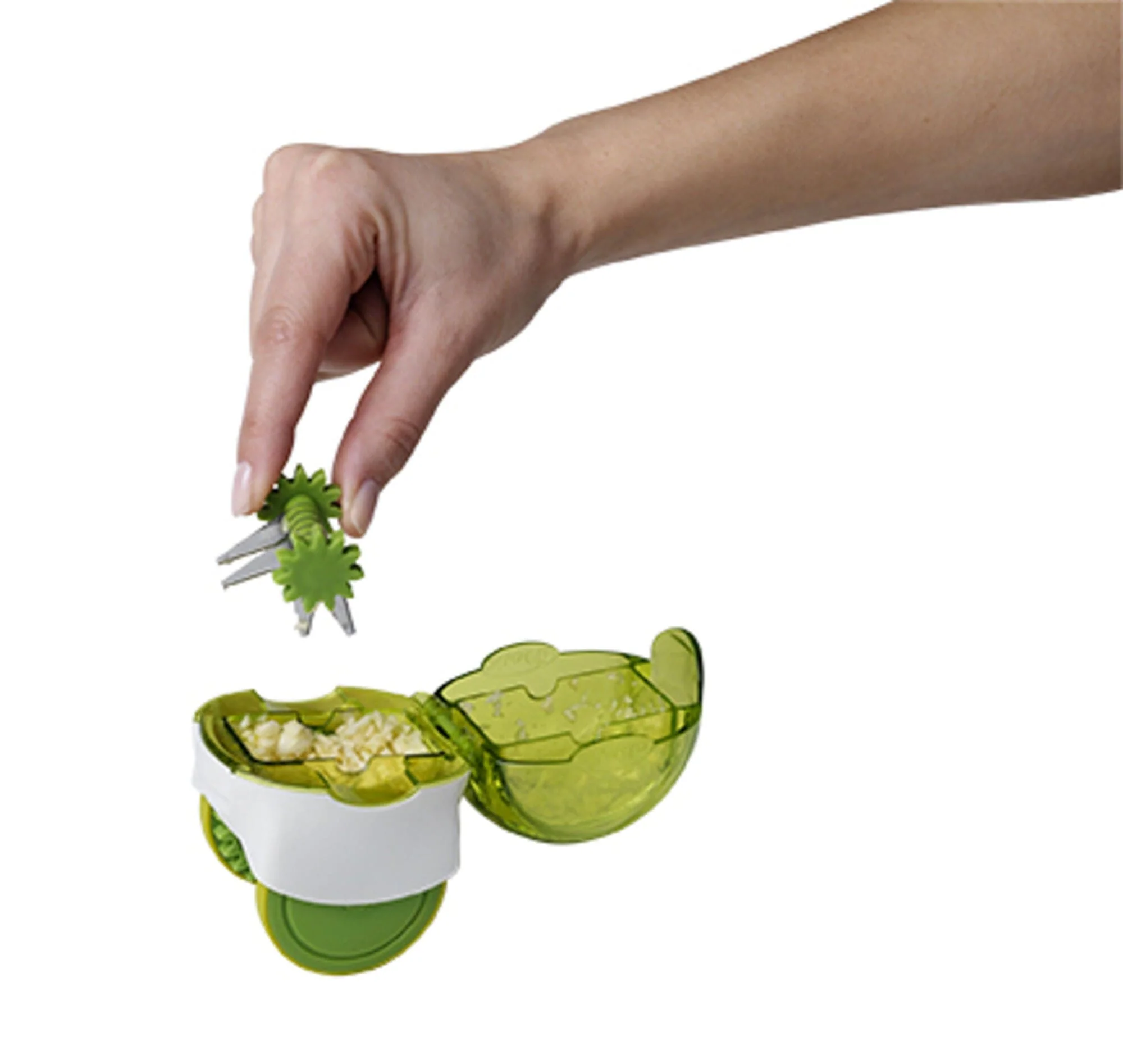 Chef'n GarlicZoom Garlic Chopper, XL, Green - Image 3