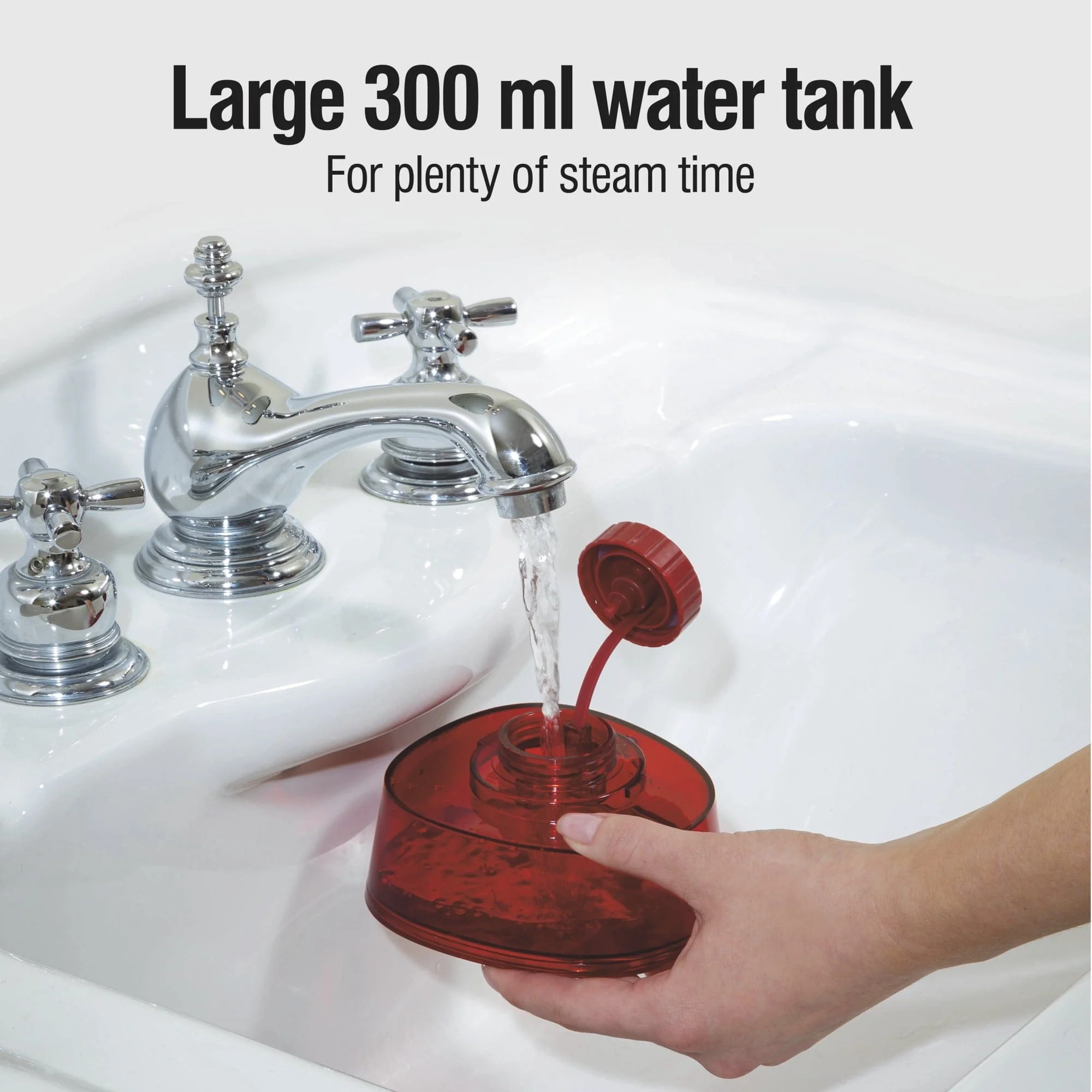 CHI LAVA Ceramic Plate Garment Steamer for Clothes with Fabric Brush, Red - Certified Refurbished - Image 5