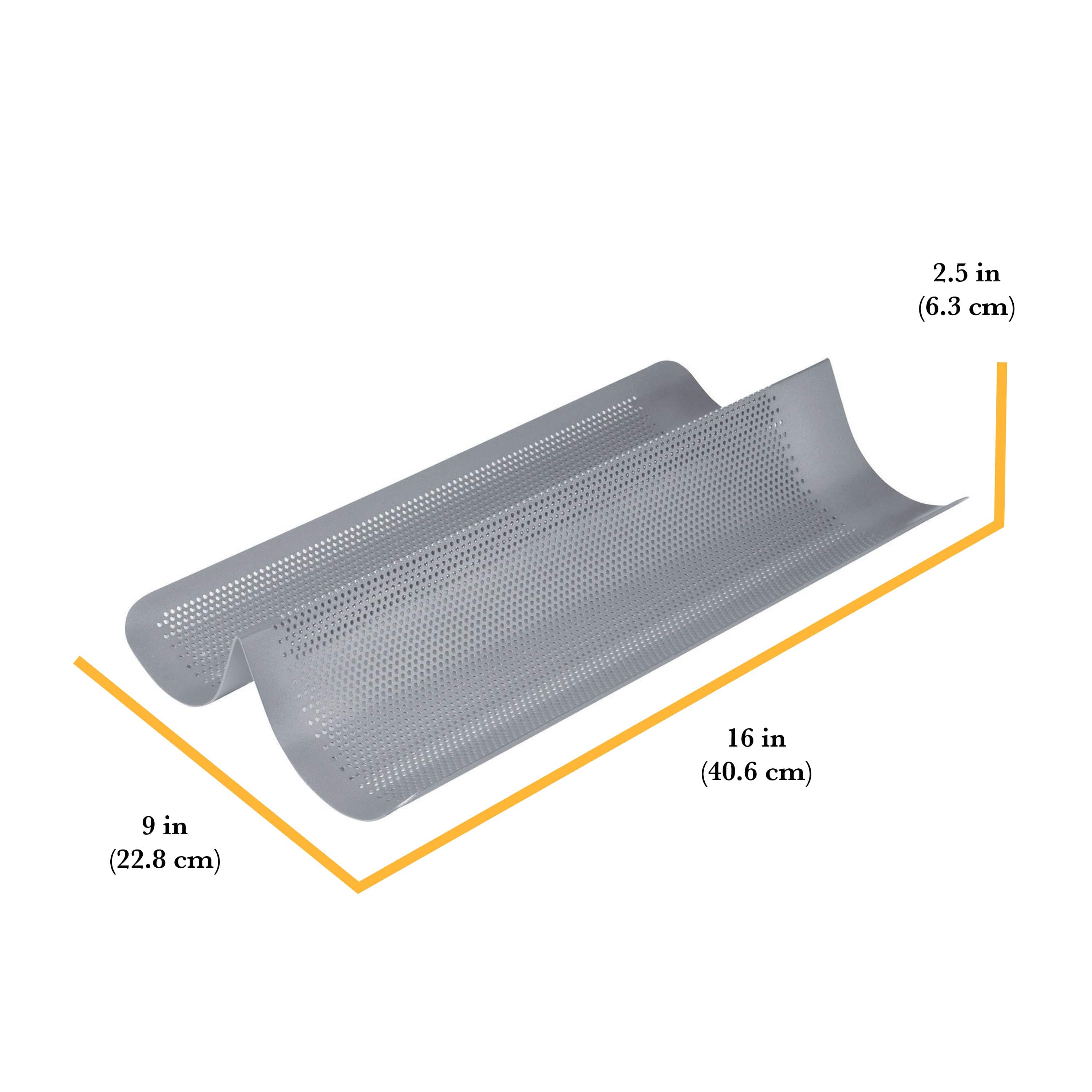 Chicago Metallic Commercial II Non-Stick Perforated French Bread Pan - Image 2