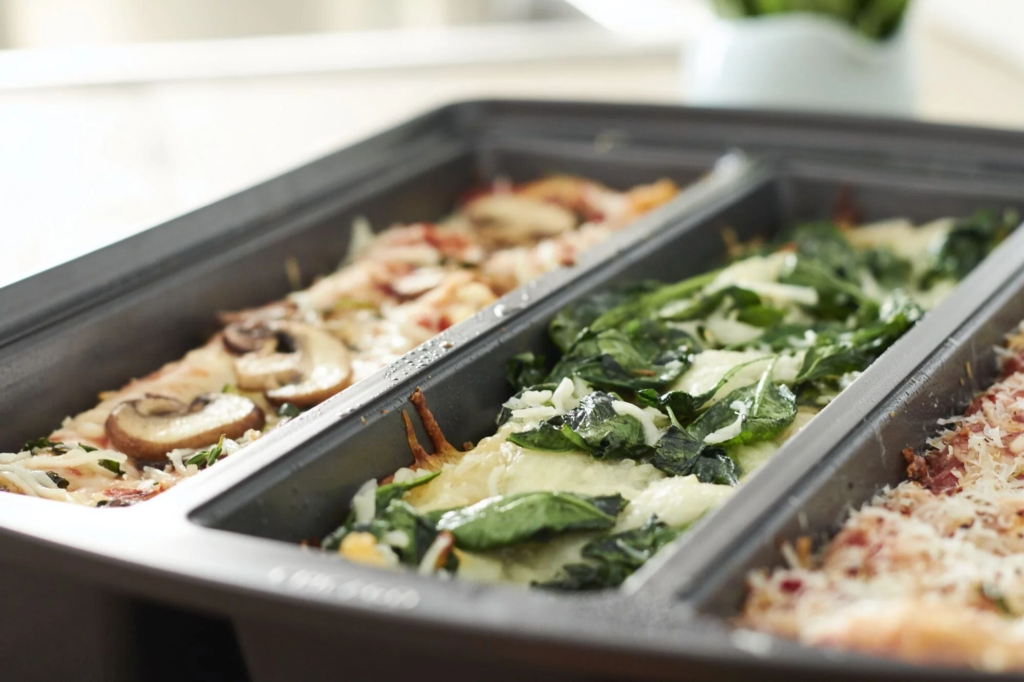 Chicago Metallic Professional Lasagna Trio Pan, Perfect for loaf breads, cakes and more 12.5x16x3 inches, Silver - Image 5