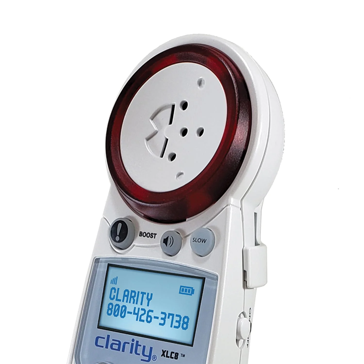 Clarity 1-Cordless Handset DECT 6.0 50-dB Amplified/Expandable Phone System for Landline, Answering System, Call Blocker, and Red Ringer, XLC8 - Image 4