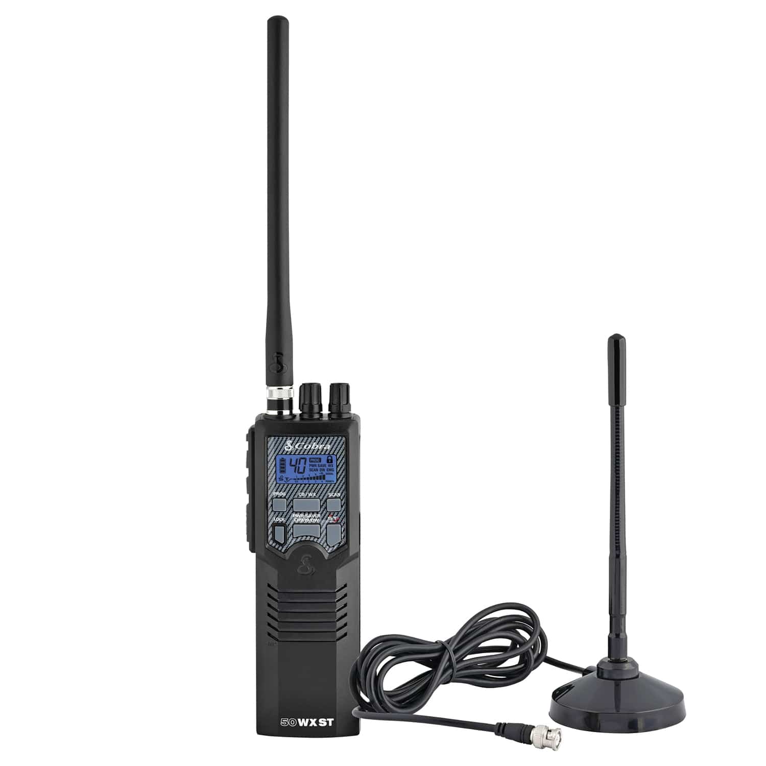 Cobra 40-Channel Road Trip Handheld CB Radio with Magnet-Mount Antenna, HH RT 50 - Image 4