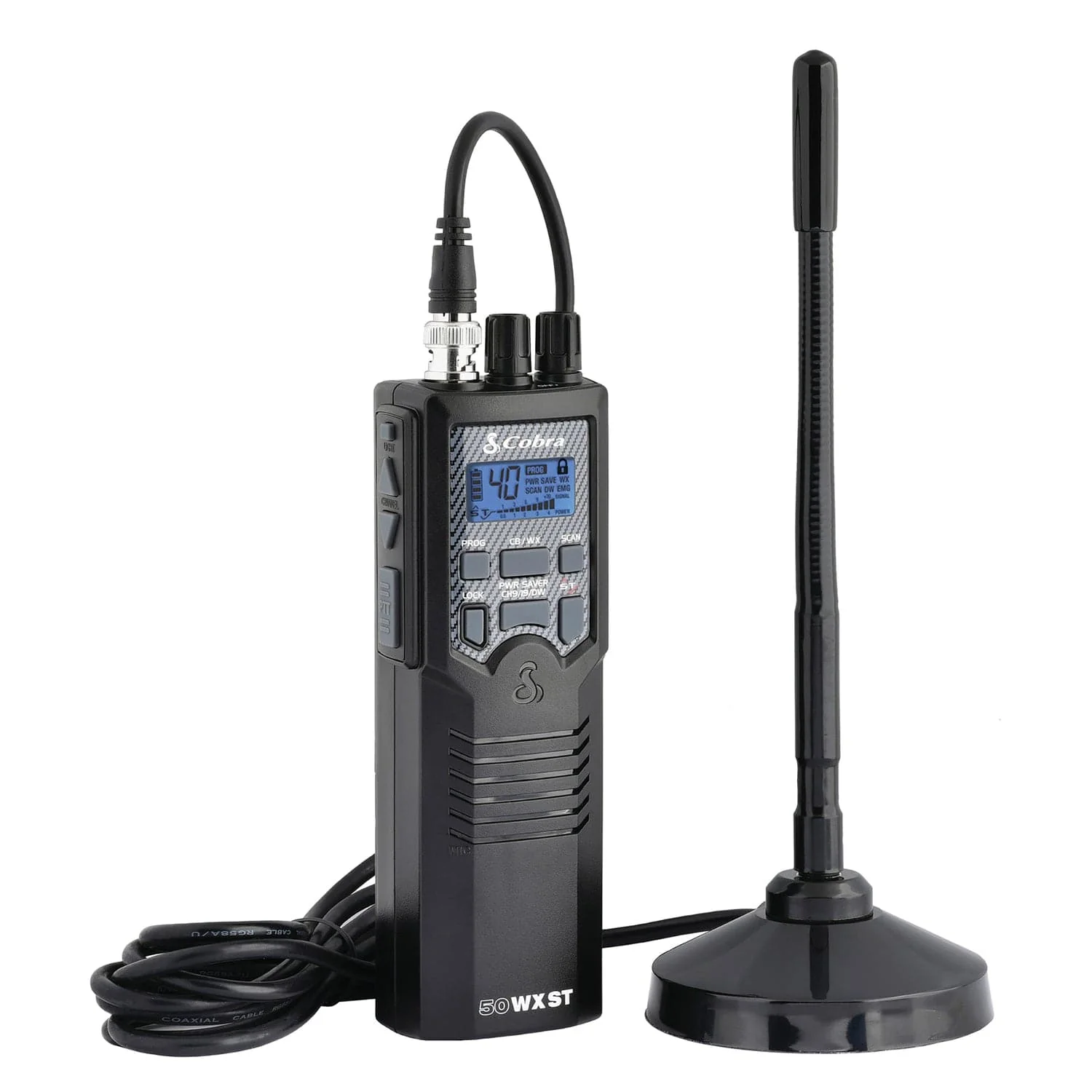 Cobra 40-Channel Road Trip Handheld CB Radio with Magnet-Mount Antenna, HH RT 50 - Image 5