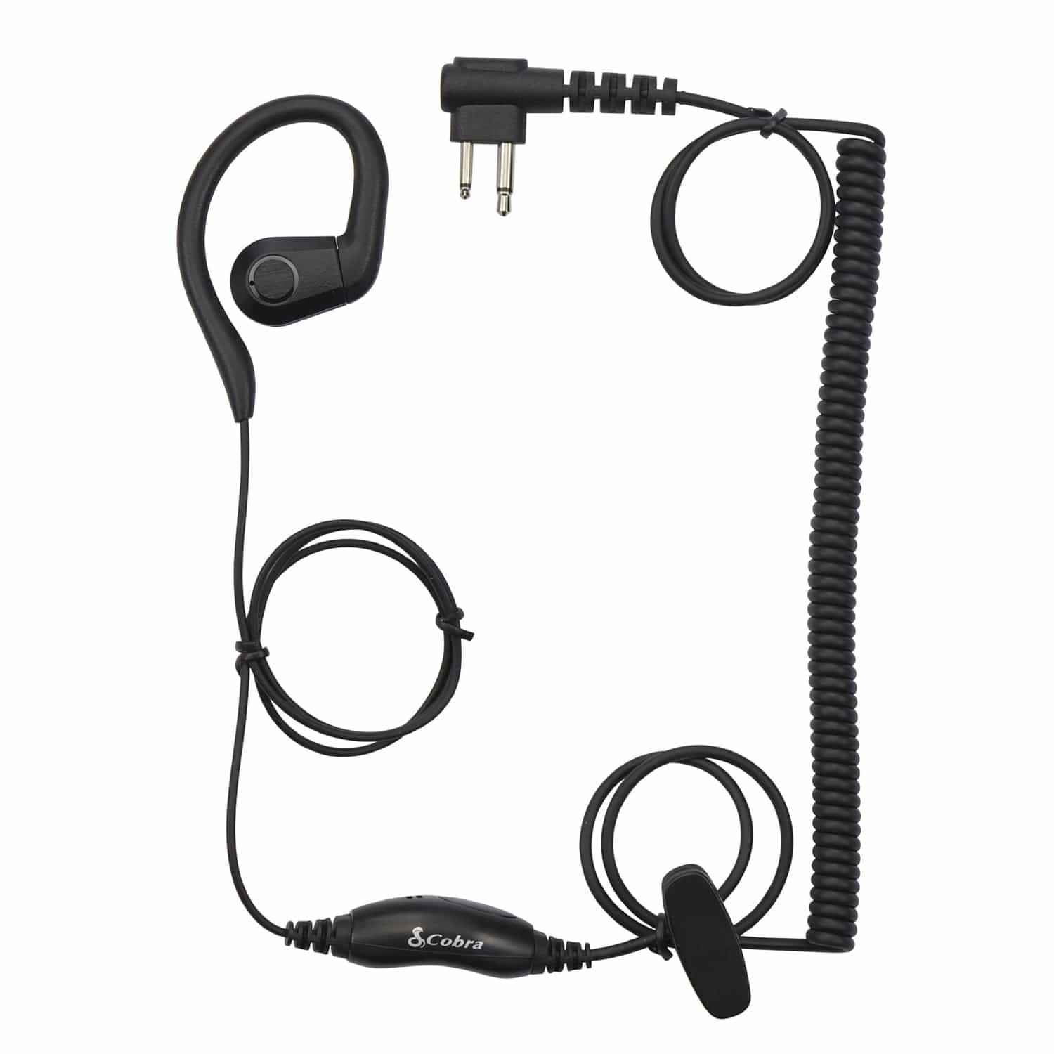 Cobra C-Style Earloop-Wrap In-Ear Headset for Cobra Performa 400/450 2-Way Handheld Business Radios and Select Non-Cobra Devices, 0010100-1