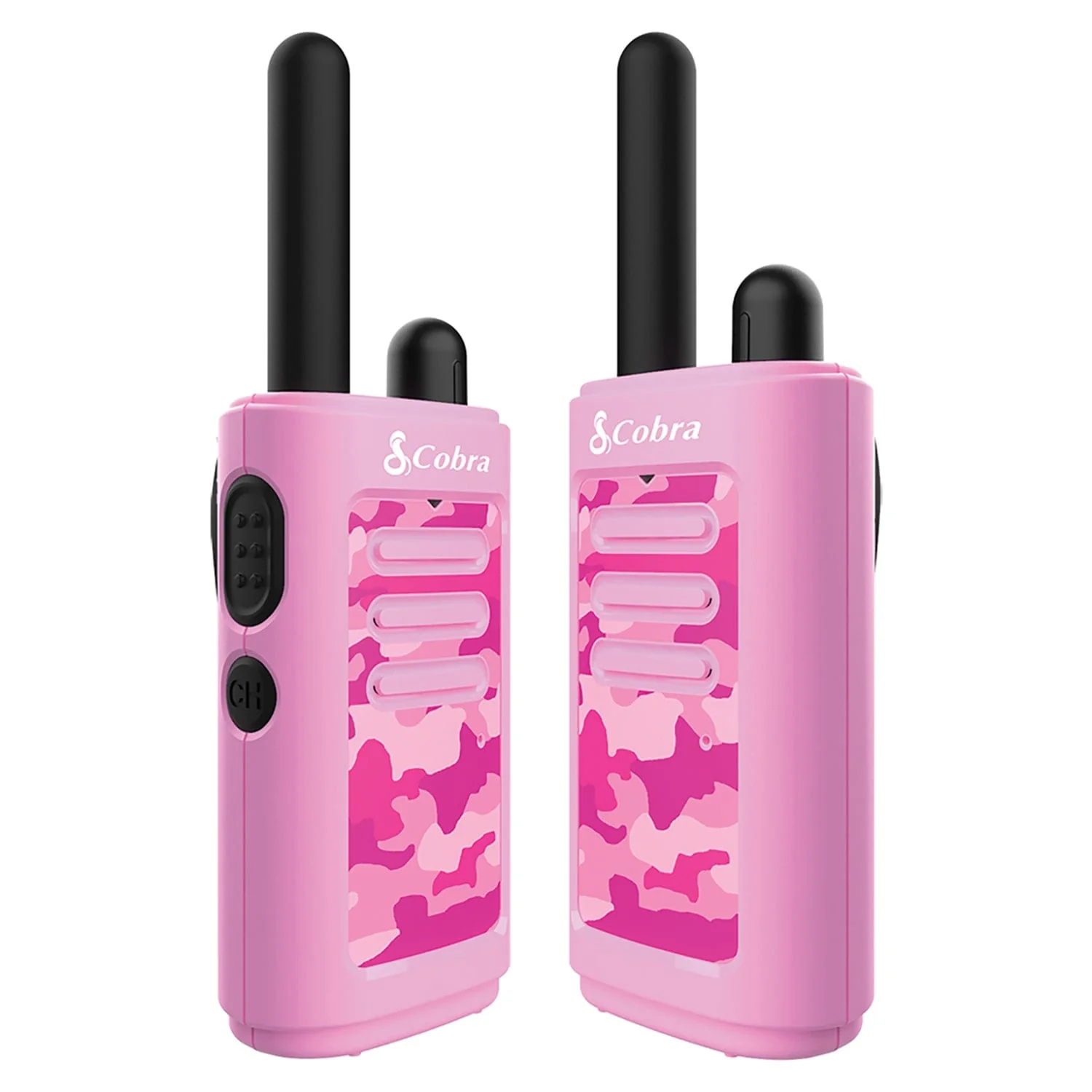 Cobra HE150 2 Pack Kid's Hero 16-Mile Range Walkie Talkies, Pink