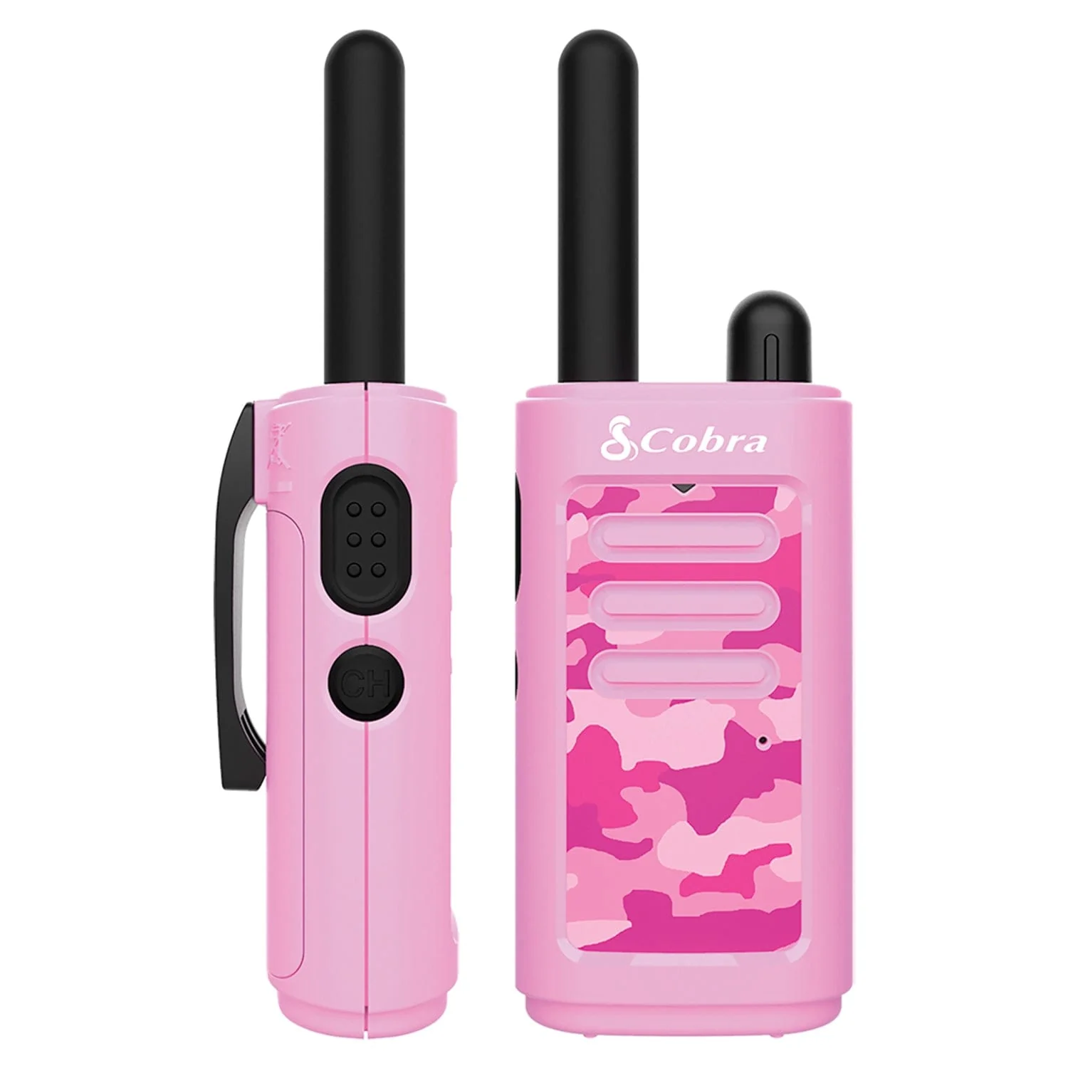 Cobra HE150 2 Pack Kid's Hero 16-Mile Range Walkie Talkies, Pink - Image 4