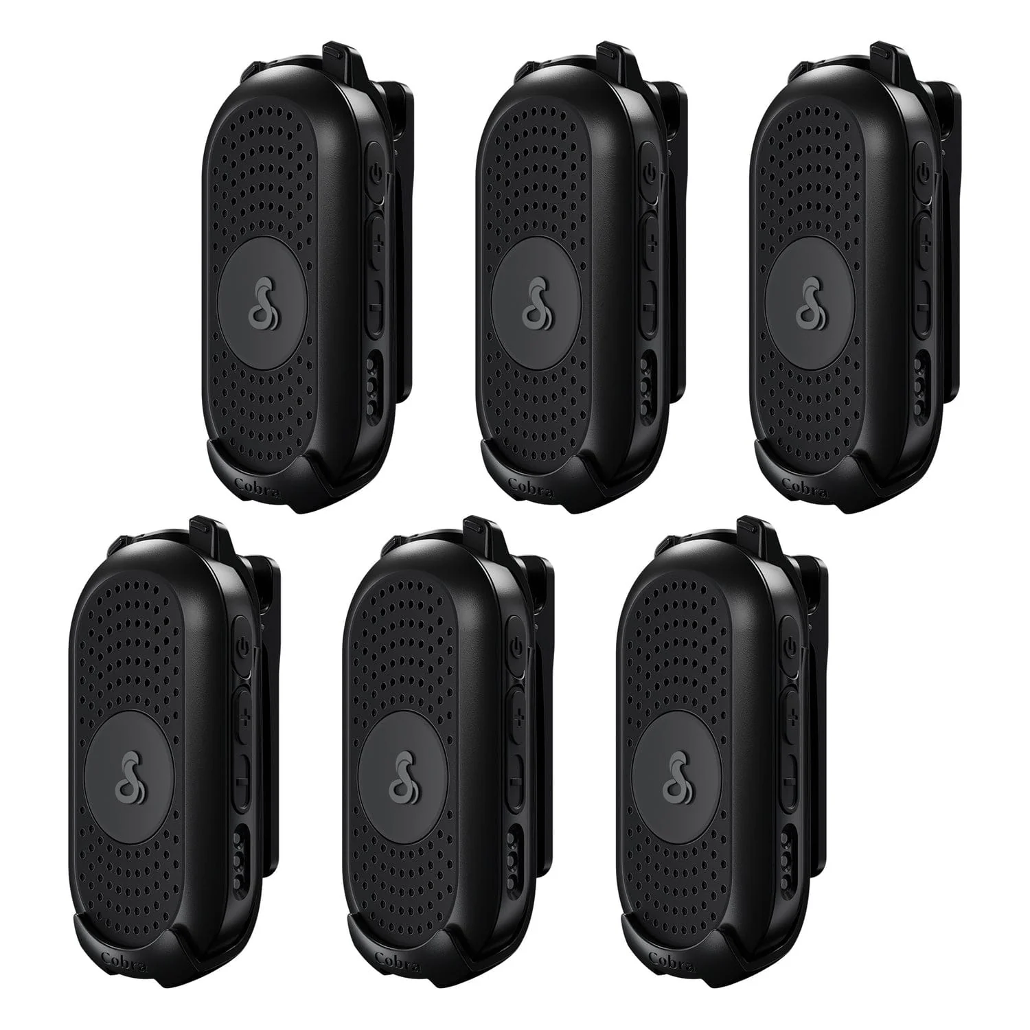 Cobra PX280 Compact 2-Way Handheld Business Radio with Dual-Dock Charger, 6 Pack