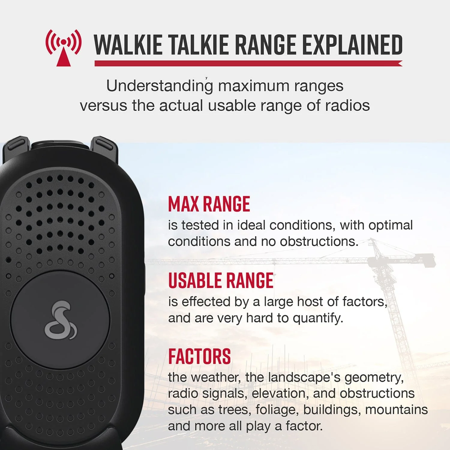 Cobra PX280 Compact 2-Way Handheld Business Radio with Dual-Dock Charger and Headset, 6 Pack - Image 3