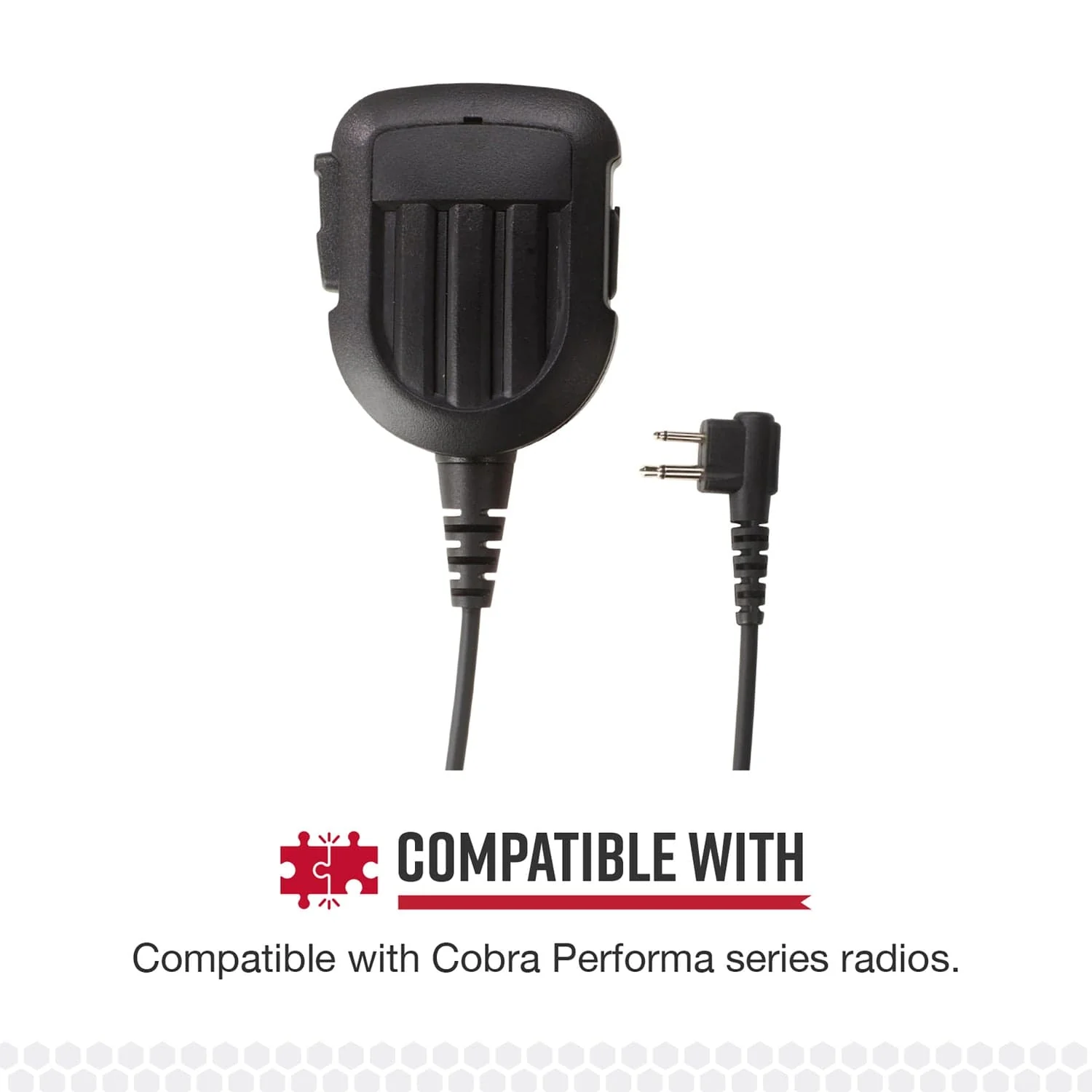 Cobra Remote Speaker Microphone for Cobra Performa 400/450 2-Way Handheld Business Radios and Select Non-Cobra Devices, 0010096-1 - Image 3