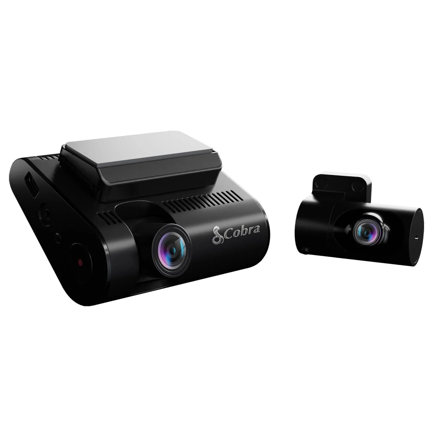Cobra SC 250R Front 4K Smart Dash Cam with 1080p Rear Accessory Cam, GPS, Wi-Fi, and microSD Card