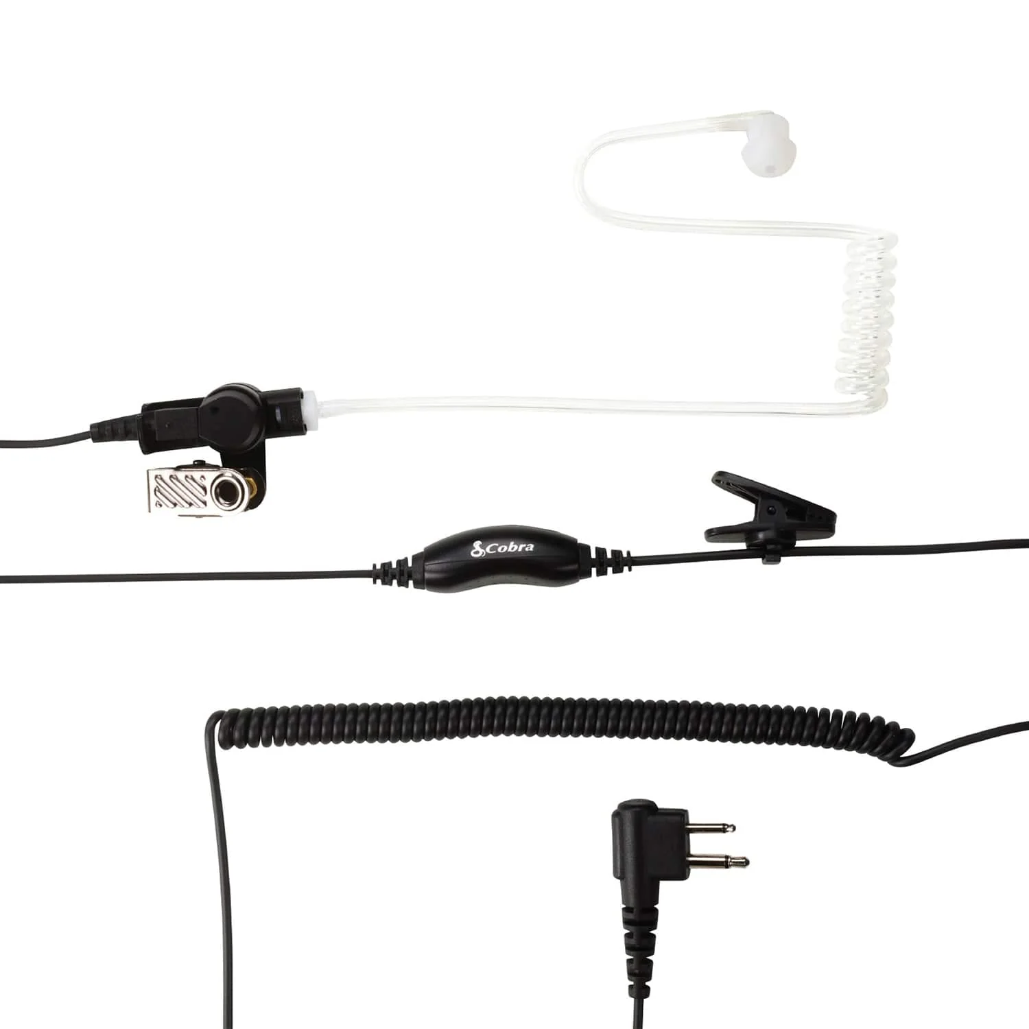 Cobra Surveillance Earpiece for Cobra Performa 400/450 2-Way Handheld Business Radios and Select Non-Cobra Devices, 0010097-1