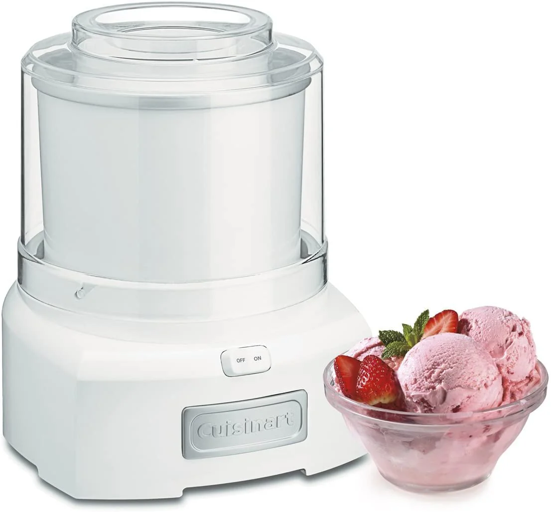 Cuisinart 1.5 Quart Frozen Yogurt, Ice Cream and Sorbet Maker, White - Certified Refurbished - Image 2