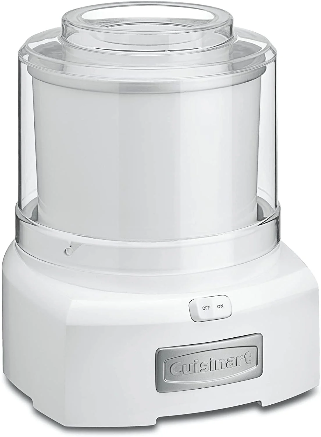 Cuisinart 1.5 Quart Frozen Yogurt, Ice Cream and Sorbet Maker, White - Certified Refurbished - Image 6