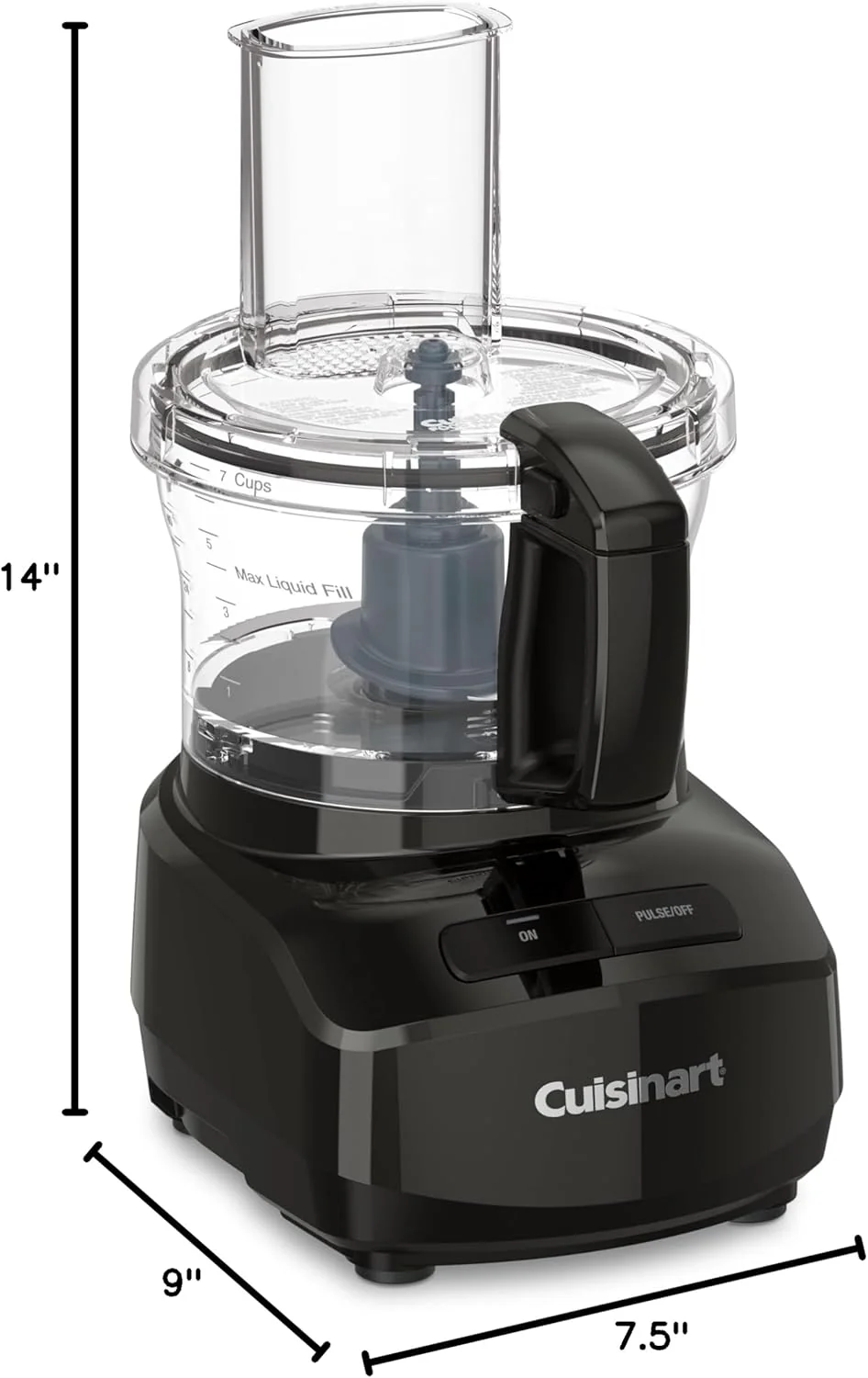 Cuisinart 7-Cup Sleek and Modern Design Food Processor, Black - Certified Refurbished - Image 5