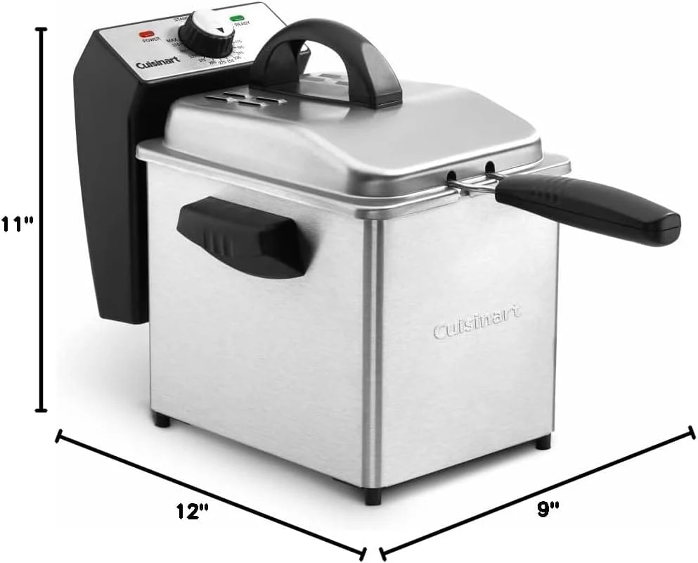 Cuisinart Deep Fryer, 2 Quart, Stainless Steel - Certified Refurbished - Image 4