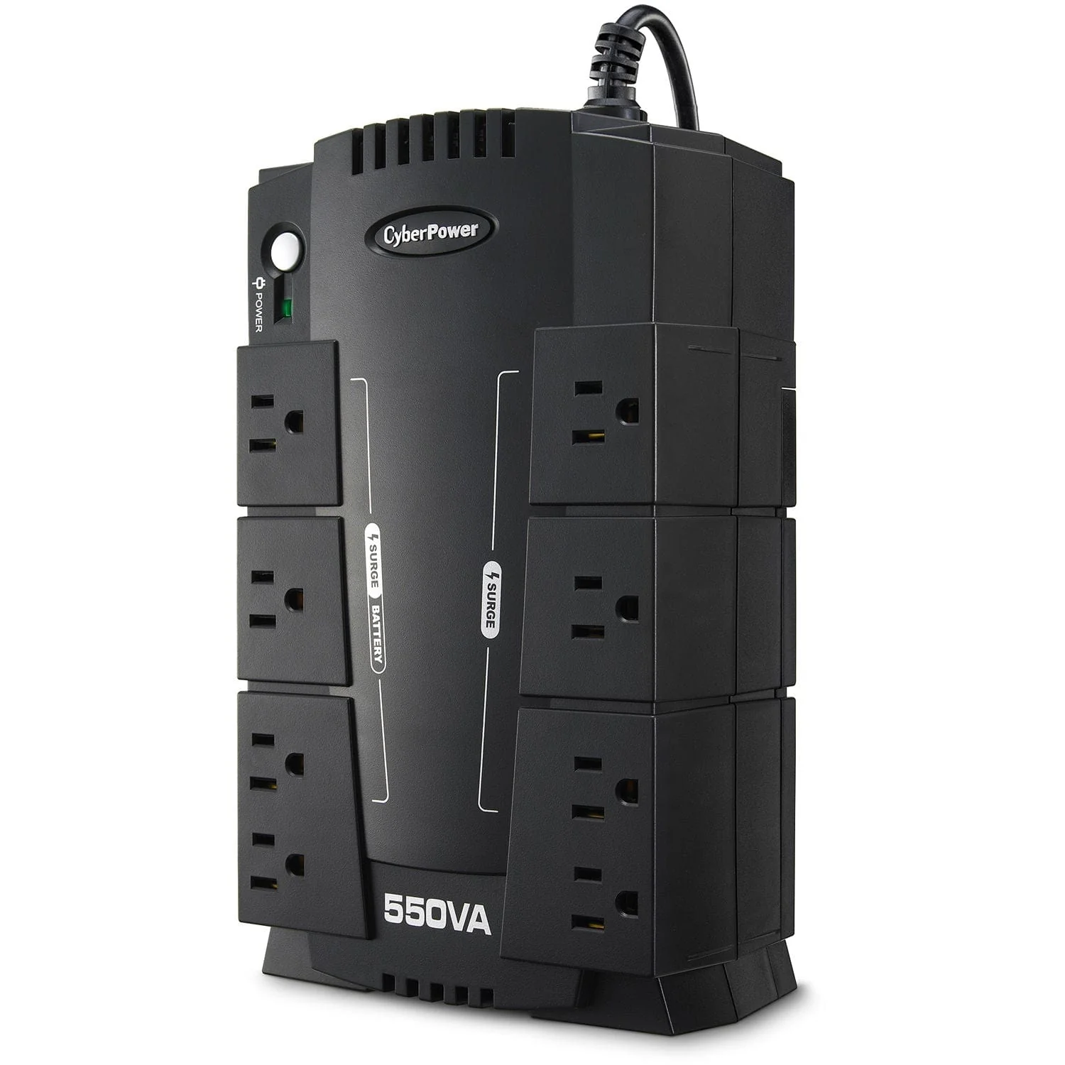 CyberPower 550VA/330W 8 Outlets Compact Standby UPS - New Battery Certified Refurbished - Image 2