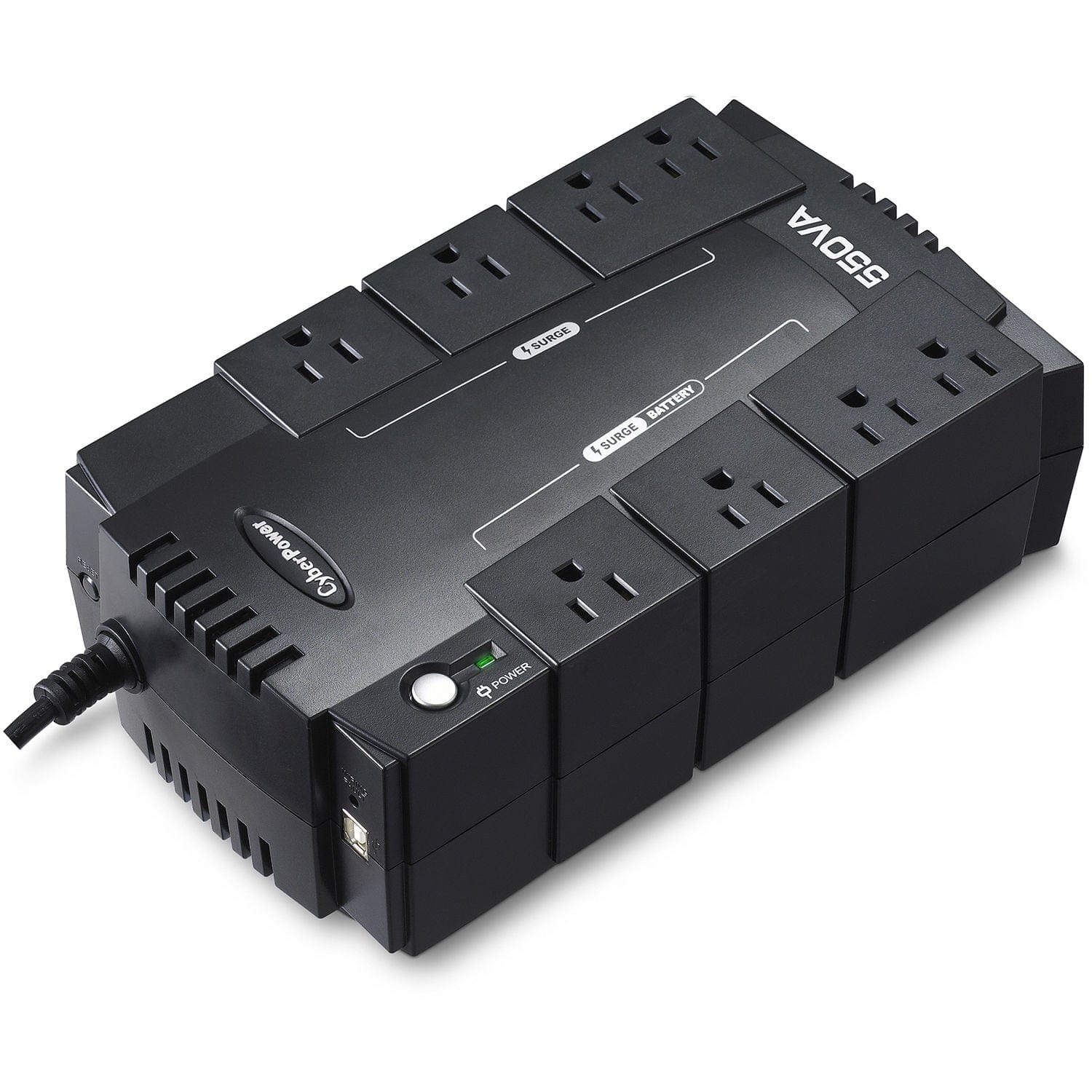 CyberPower 550VA/330W 8 Outlets Compact Standby UPS - New Battery Certified Refurbished - Image 3