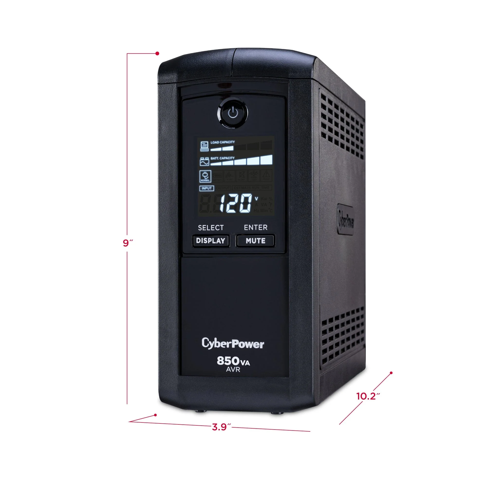 CyberPower 850 VA 510 Watts 9 Outlets UPS - Certified Refurbished - Image 5