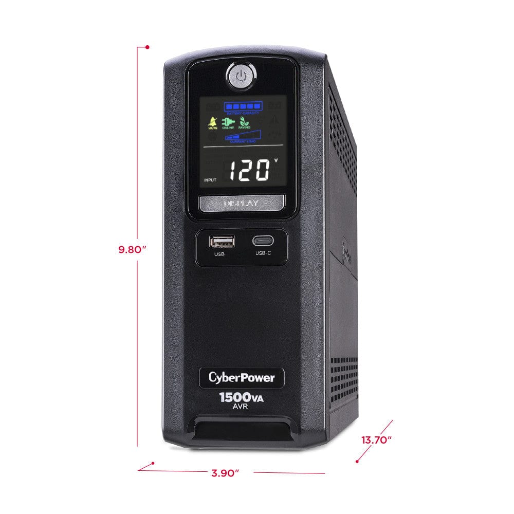 CyberPower LX1500GU3 1500VA / 900W 10 Outlets Battery Backup UPS - Certified Refurbished - Image 5