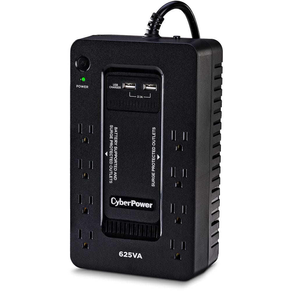 CyberPower 8-Outlet Standby Series 625VA/360W Desktop UPS - New Battery Certified Refurbished - Image 3