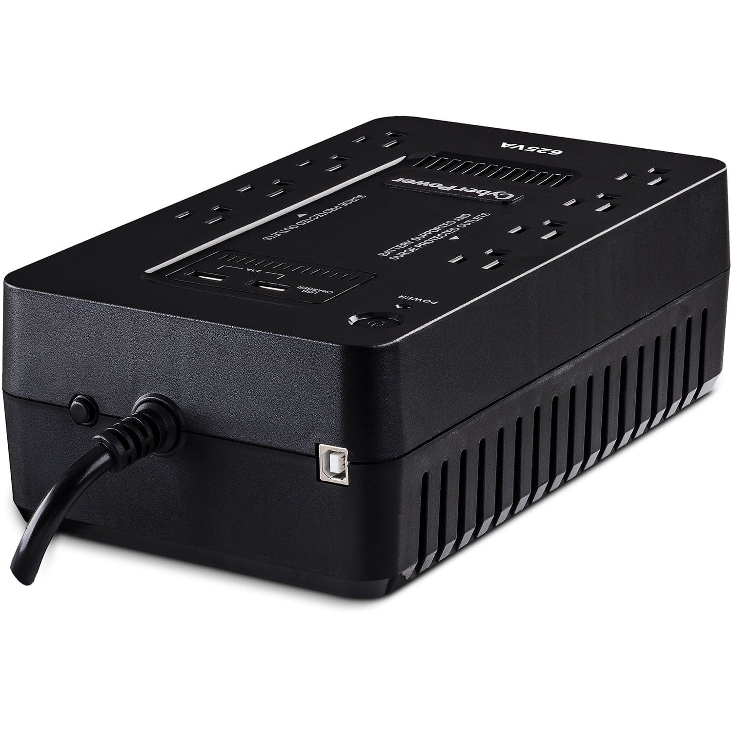 CyberPower 8-Outlet Standby Series 625VA/360W Desktop UPS - New Battery Certified Refurbished - Image 4
