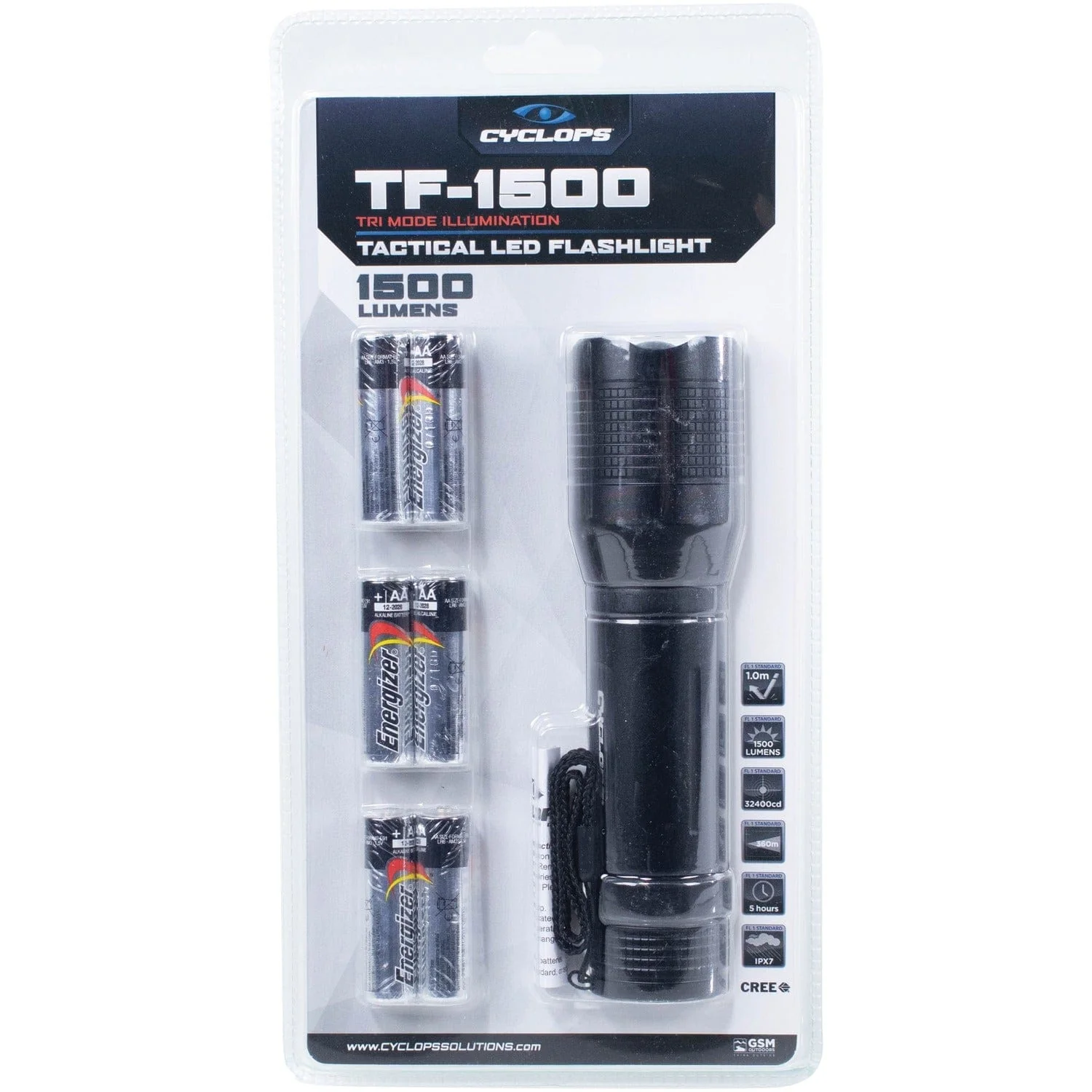 Cyclops 1500-Lumen Tactical Flashlight - Image 3
