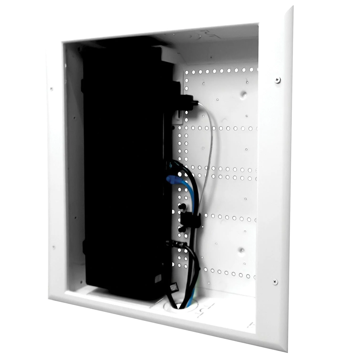 DataComm Electronics 17-In. ABS Plastic Connected Media Box, No Power, with Slim-Line Trim Ring - Image 4