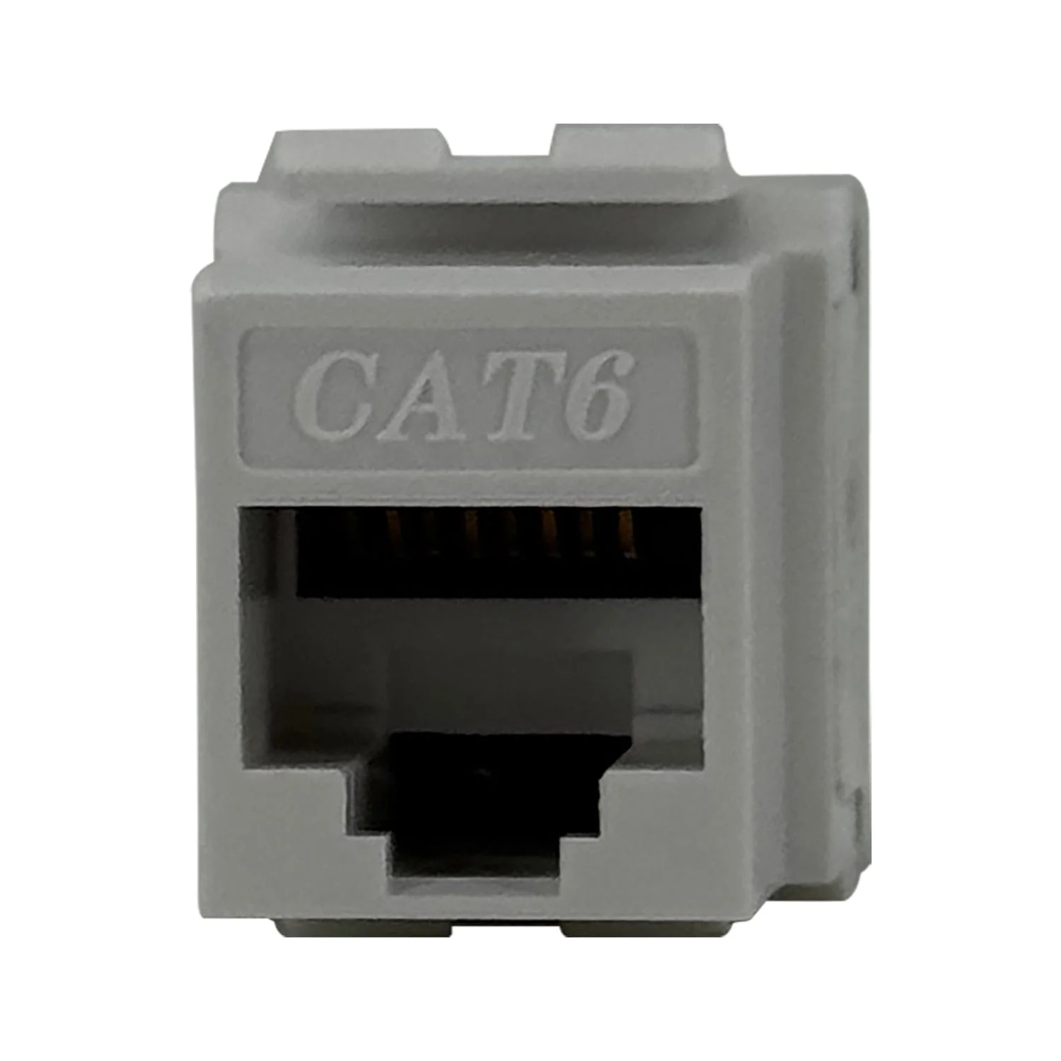 DataComm Electronics CAT-6 Data Jack, 180° Configuration, Ultra White, 10 Pack - Image 2