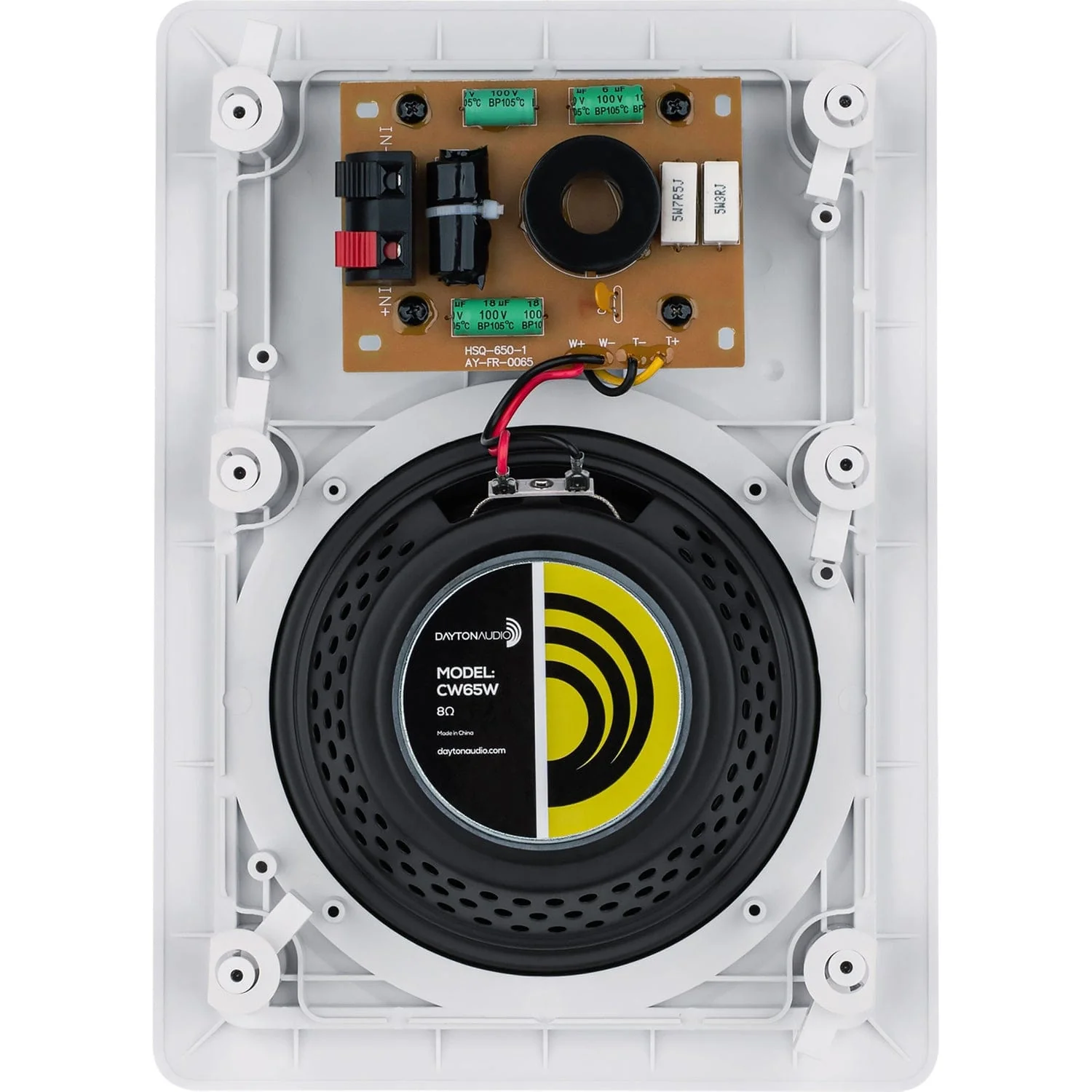 Dayton Audio Contractor Series CW65W 6-1/2-In. 40-Watt-RMS 2-Way In-Wall Speaker Pair with Poly Cone Woofer and PEI Dome Tweeter, 8 Ohms - Image 3