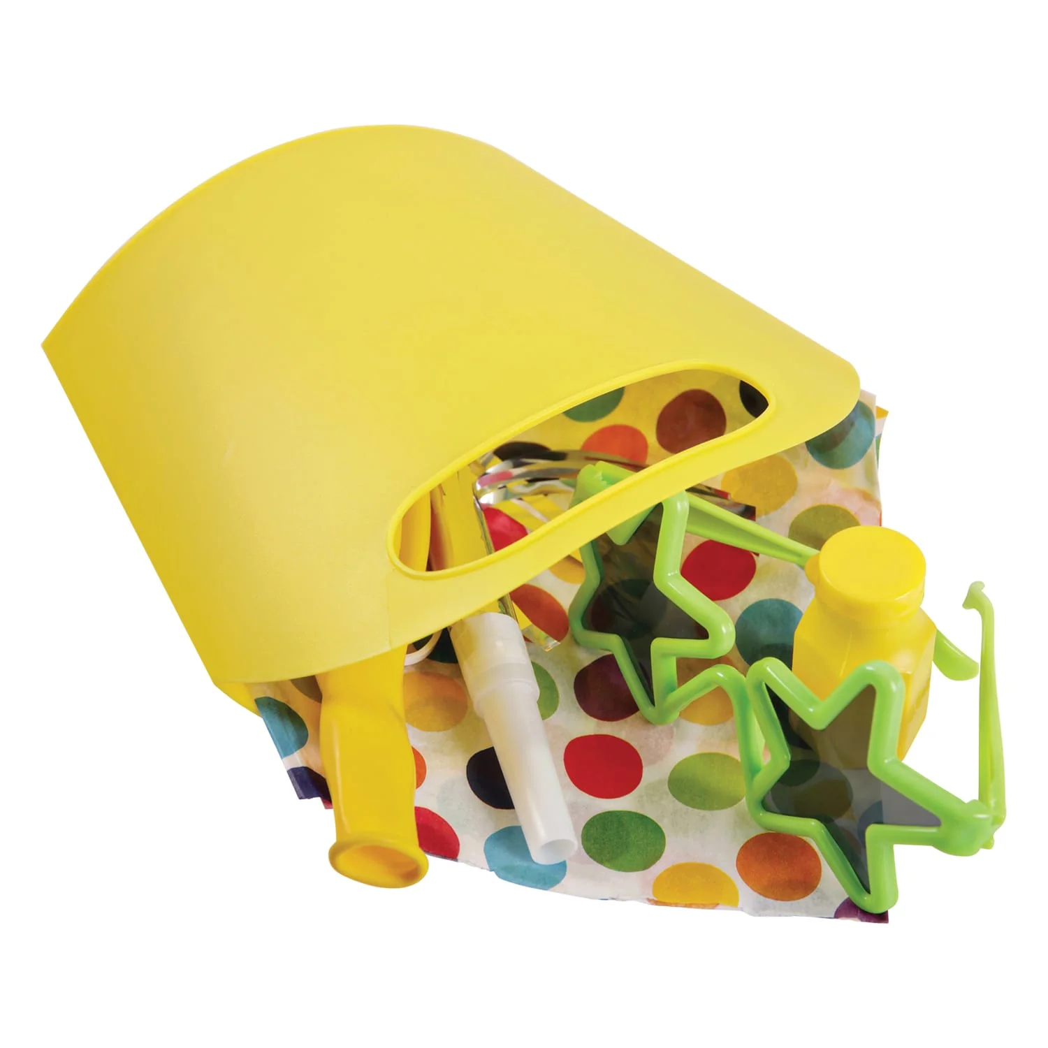 Deflecto Antimicrobial Kids Mini Craft Tote, Yellow - Image 3
