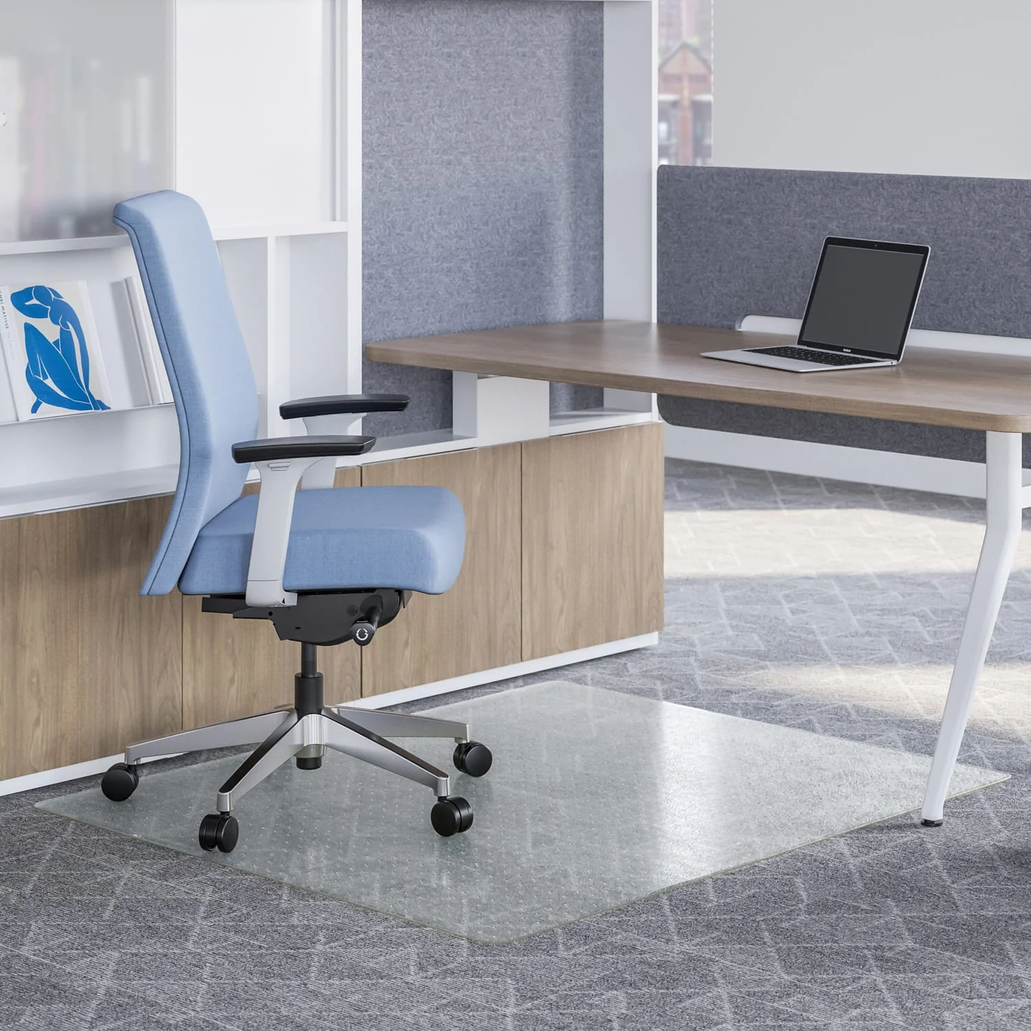 Deflecto OceanMat Office Chair Mat for Carpets, 46 In. x 60 In. - Image 4