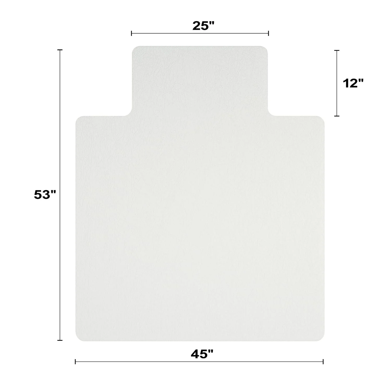 Deflecto OceanMat Office Chair Mat for Hard Floors, Lipped, 45 In. x 53 In. - Image 2