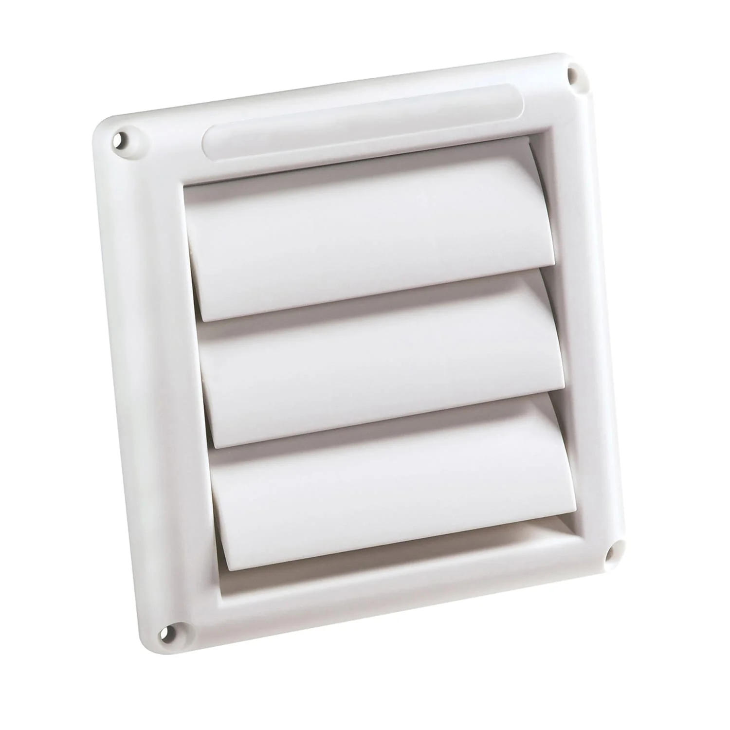 Deflecto Supurr-Vent Louvered Dryer Vent Hood, White