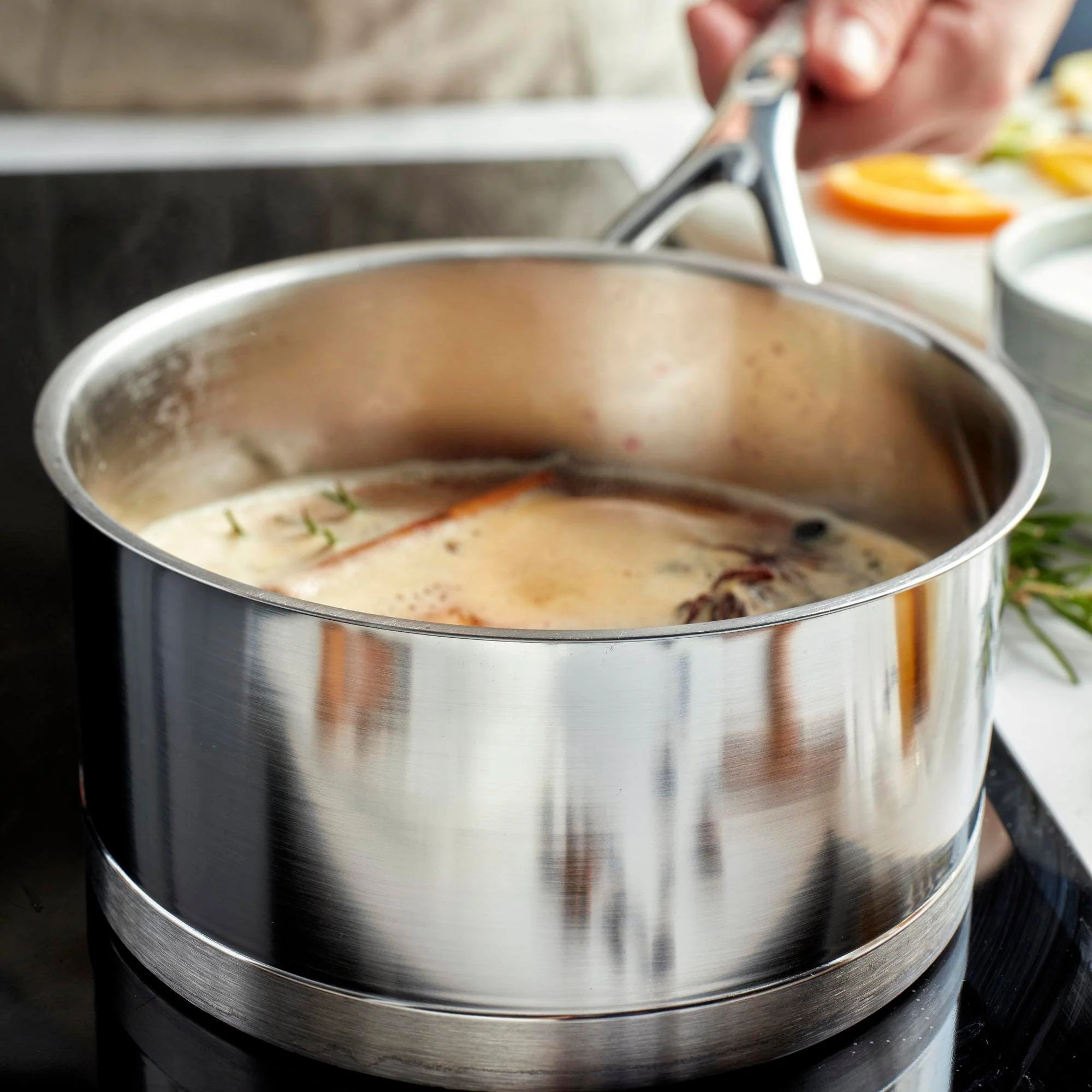 Demeyere Atlantis 3.2-qt Stainless Steel Saucepan - Image 3