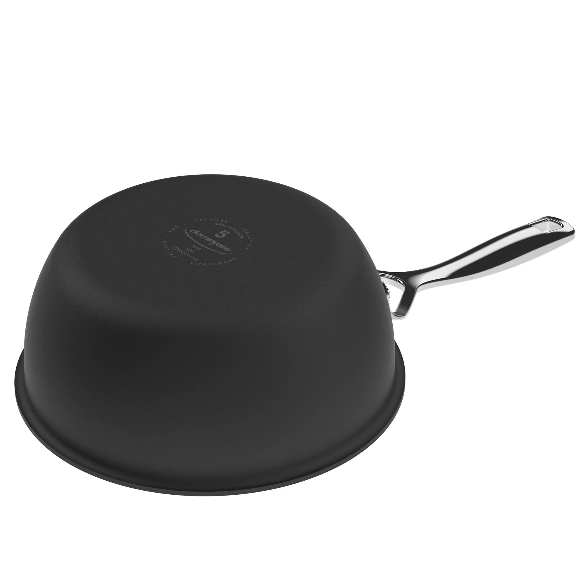 Demeyere Black 5 Stainless Steel with Ceramic exterior coating 2-qt Saucepan with Lid - Image 6