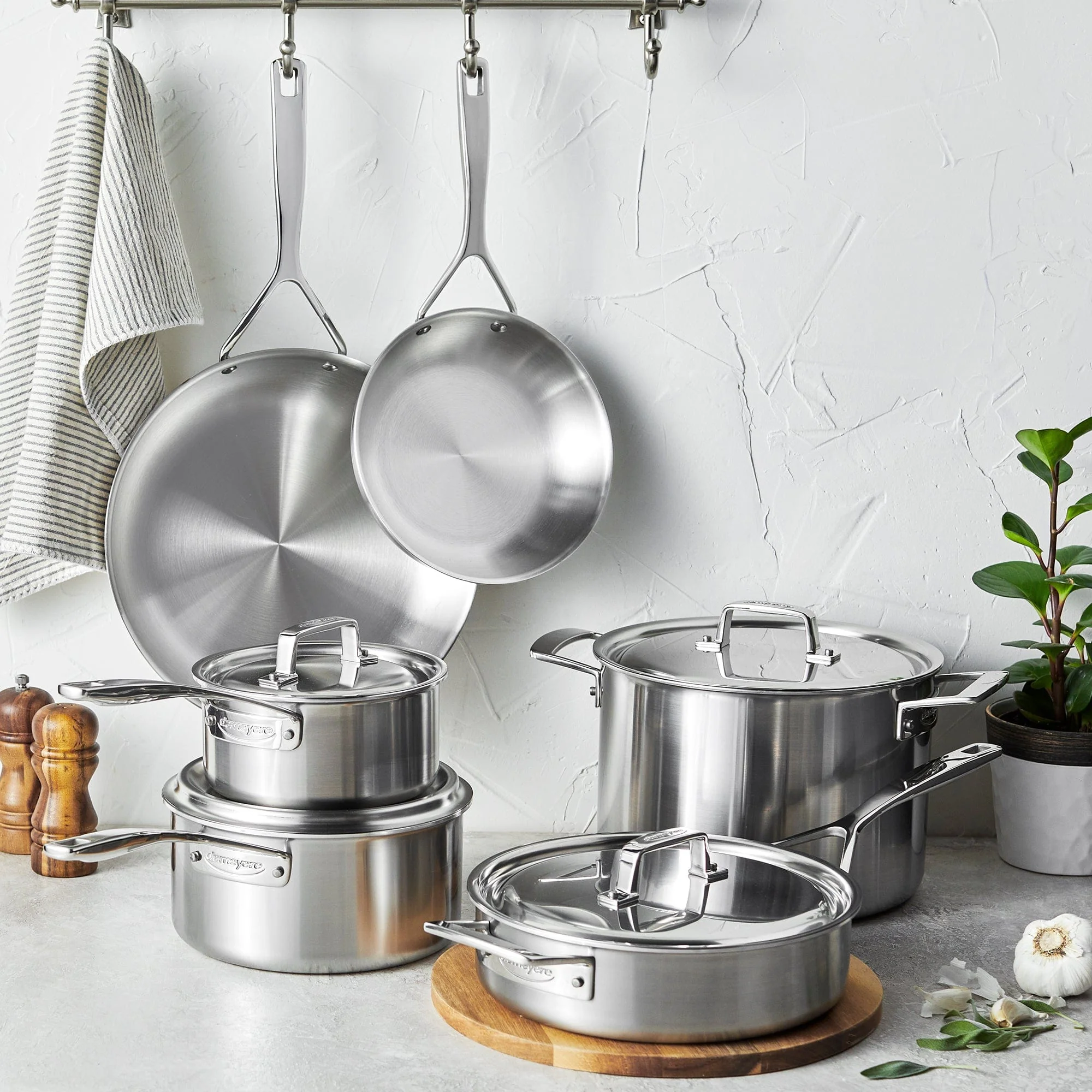 Demeyere Essential 5-ply 10-pc Stainless steel Cookware Set - Image 2