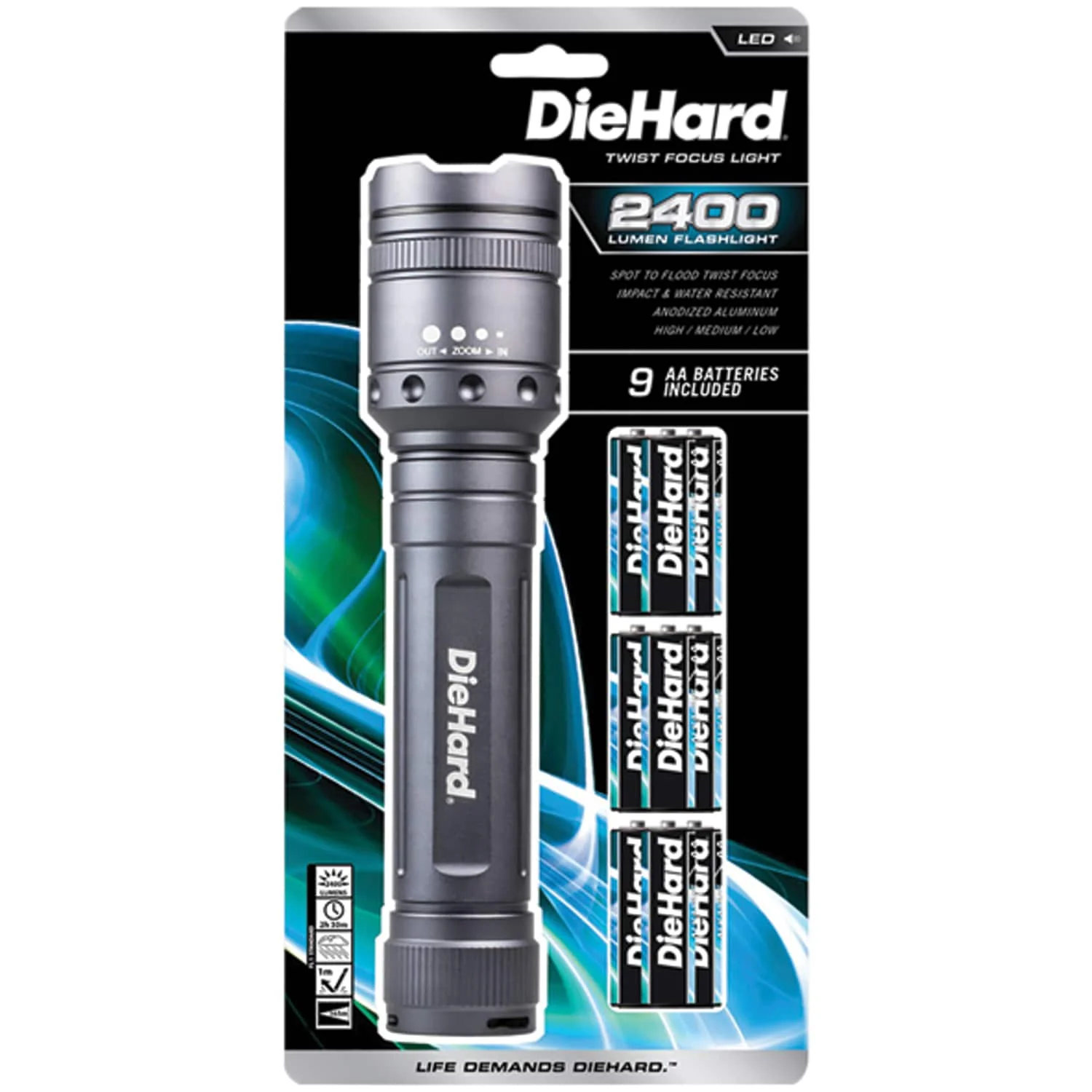 DieHard 2400-Lumen Twist Focus Flashlight - Image 3