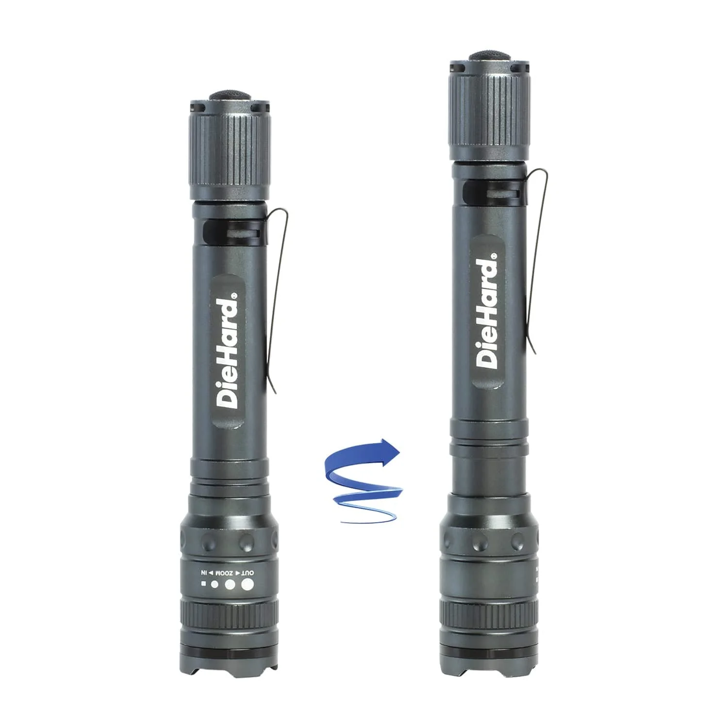 DieHard 270-Lumen Aluminum Twist-Focus Flashlight - Image 3