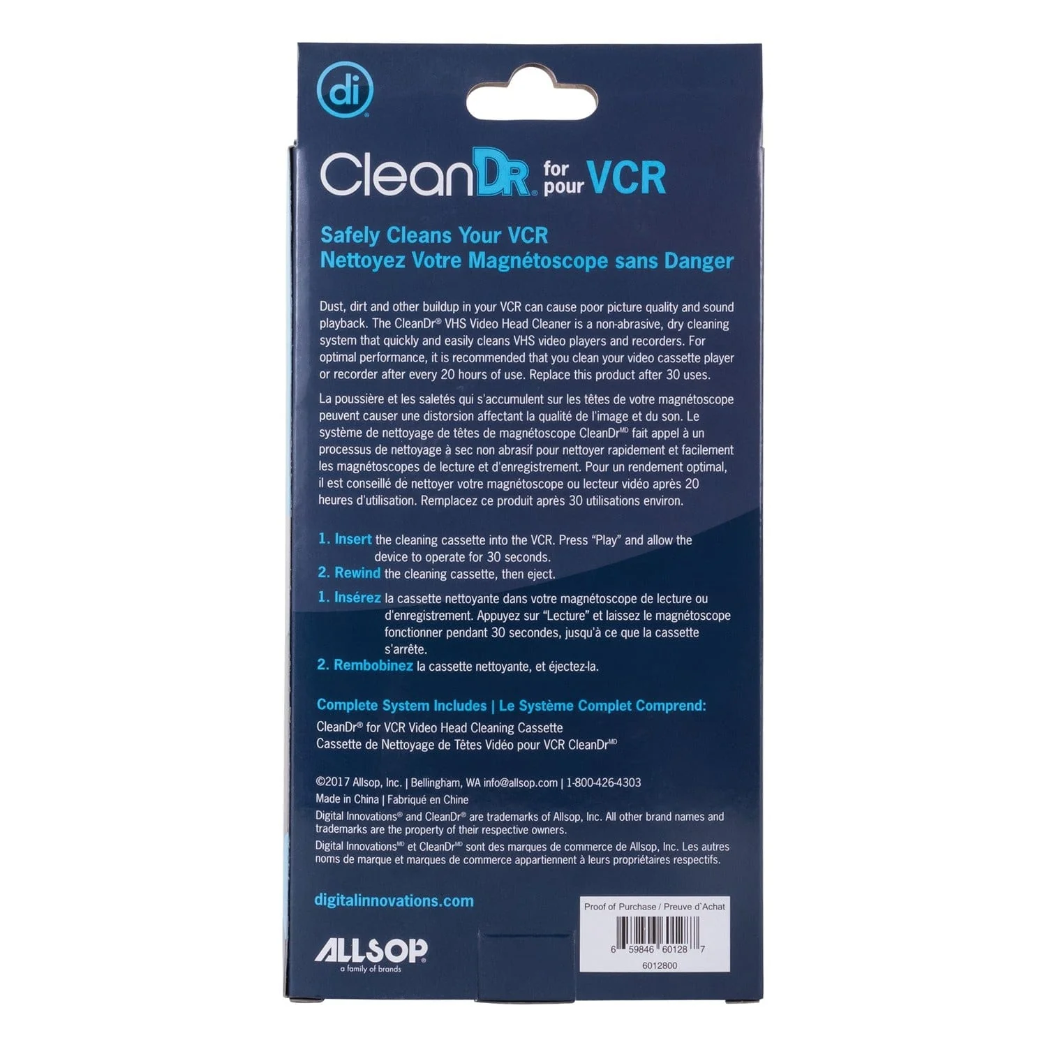 Digital Innovations CleanDr VHS Video Head Cleaning Kit - Image 5