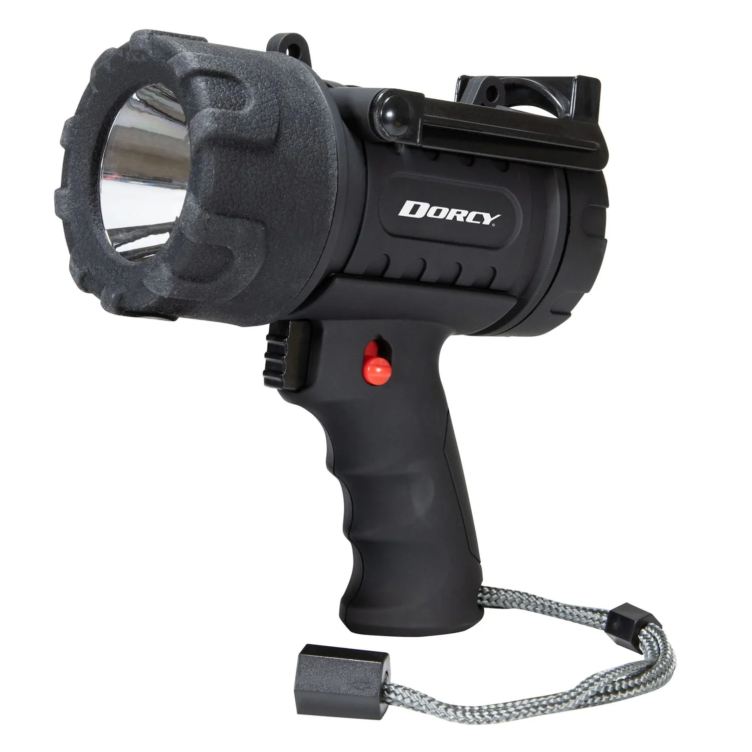 Dorcy Pro Rechargeable Spotlight, 500 Lumens, LED, IP65 Water-Resistant, Fold-out Stand, up to 1260-Ft. Beam Distance, up to 6.75 Hours Run Time