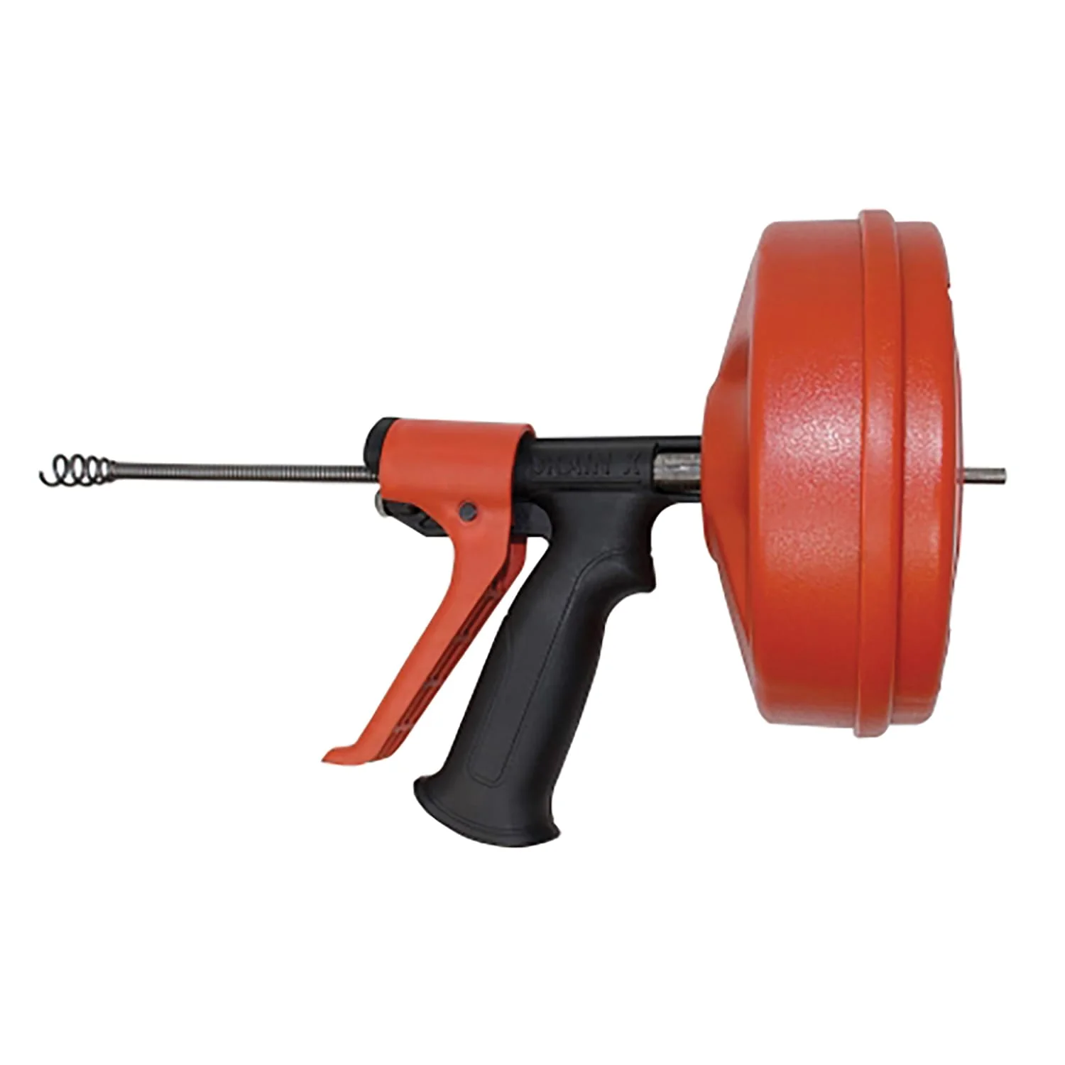 DrainX SPINFEED Drum Auger Drain Snake, Auto Extend and Retract, with Work Gloves and Carrying Bag, 25 Ft. - Image 4